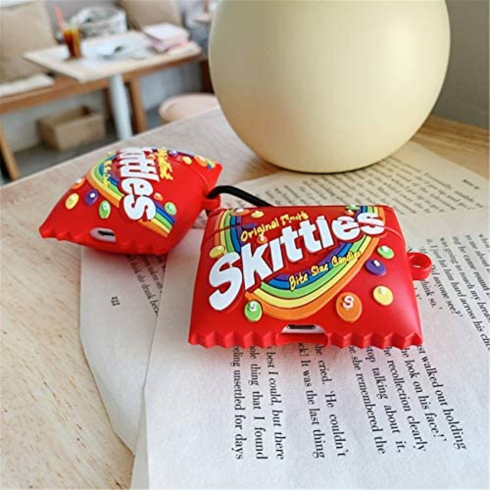 Funda de Silicon Lupct para Airpod Pro Skittles -Rojo