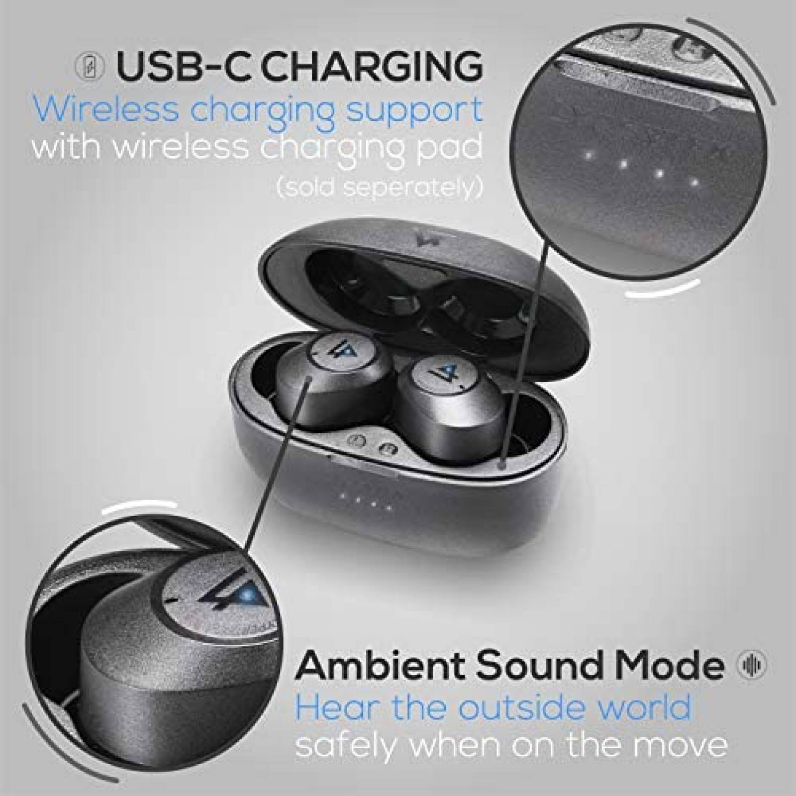 Auriculares Bluetooth Lypertek SoundFree S20 8+40H -Negro