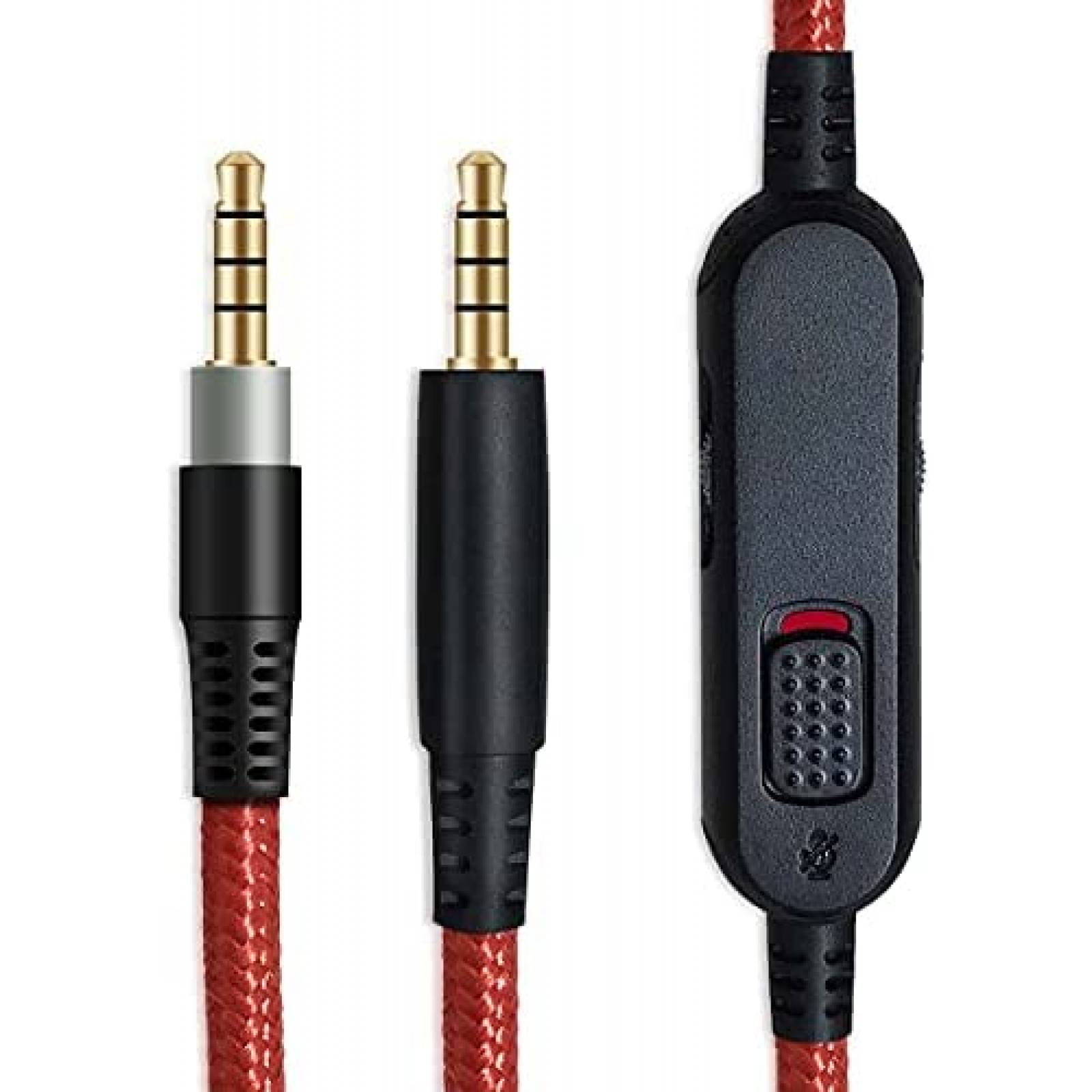Cable de Audio MJKOR para Audifonos HyperX Cloud Mix -Rojo