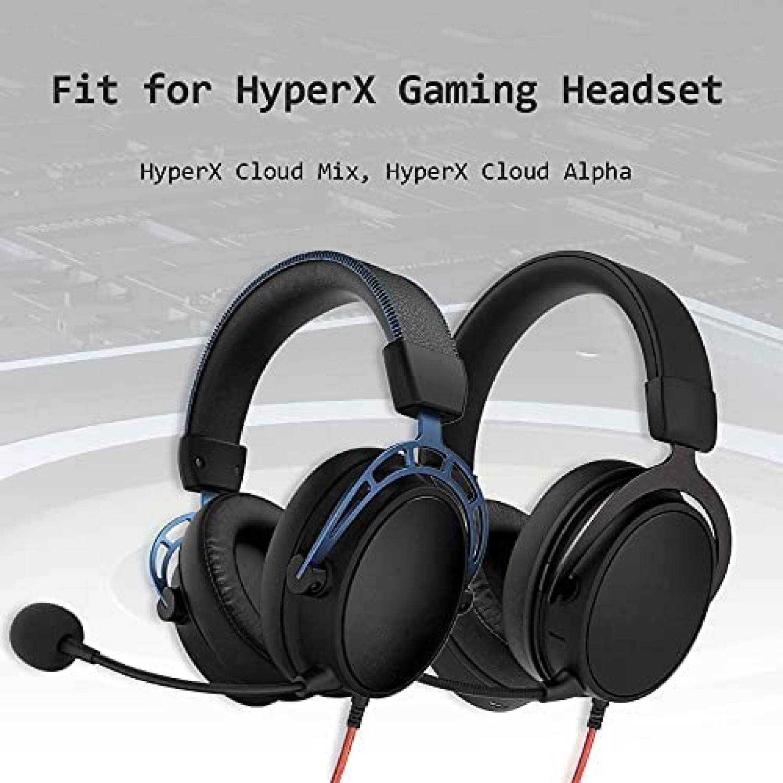 Cable de Audio MJKOR para Audifonos HyperX Cloud Mix -Rojo
