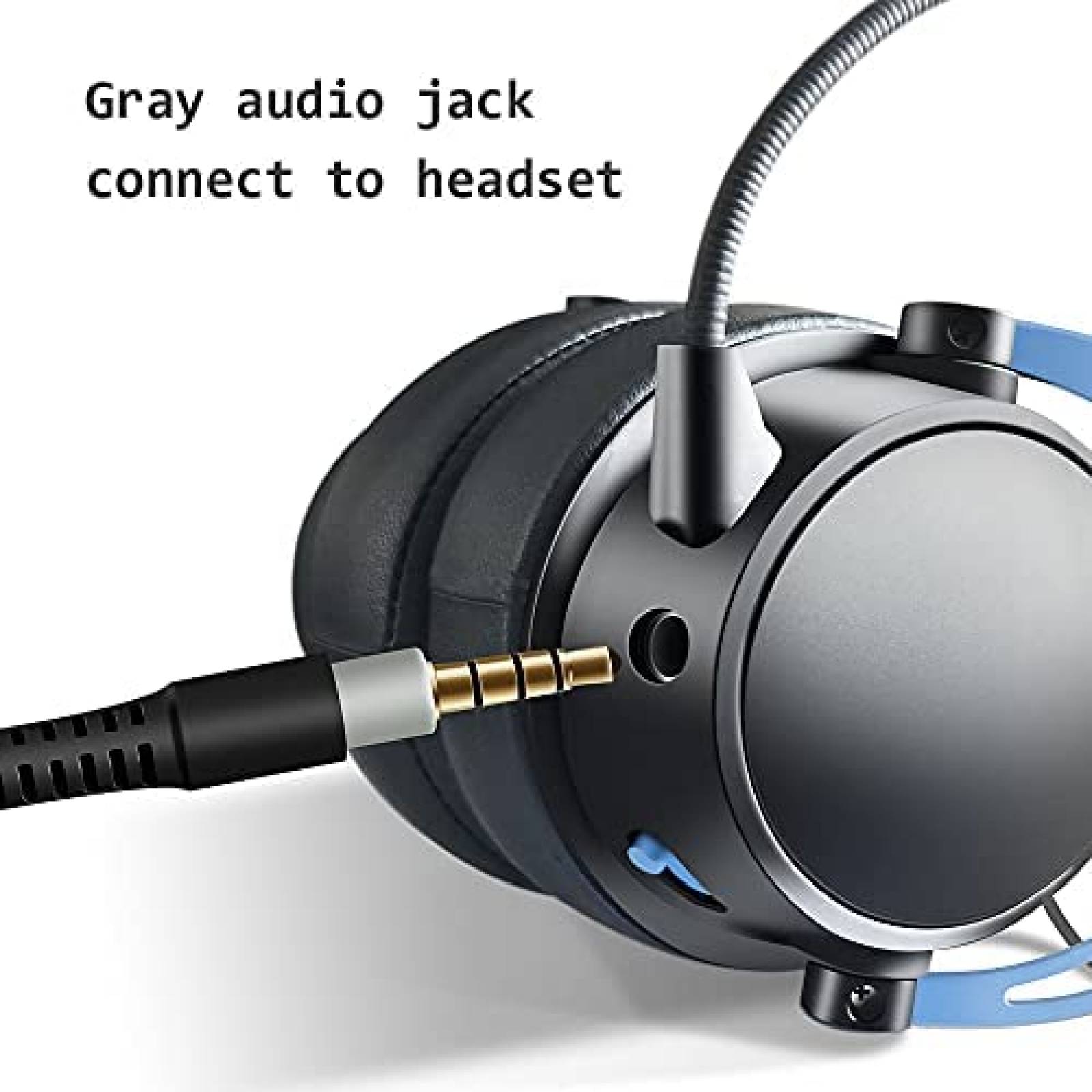 Cable de Audio MJKOR para Audifonos HyperX Cloud Mix -Rojo