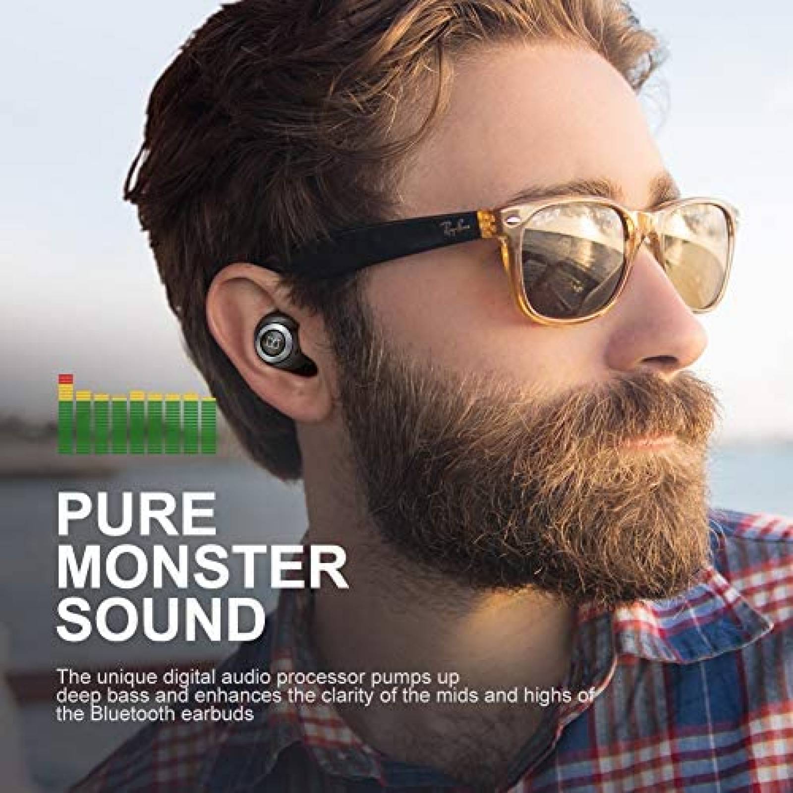 Auriculares Monster MH11901 Inalambrico Bluetooth -Negro