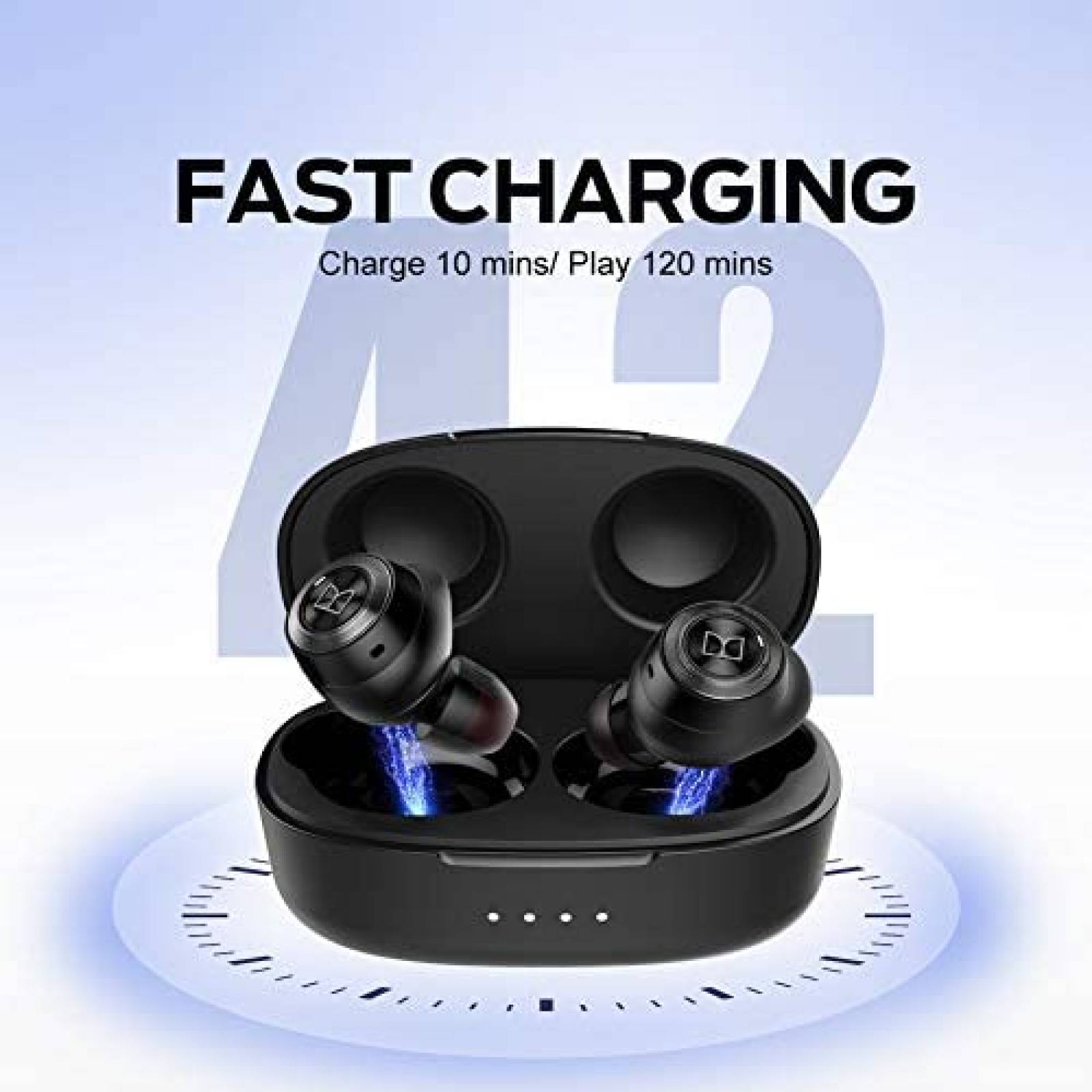 Auriculares Monster MH11901 Inalambrico Bluetooth -Negro