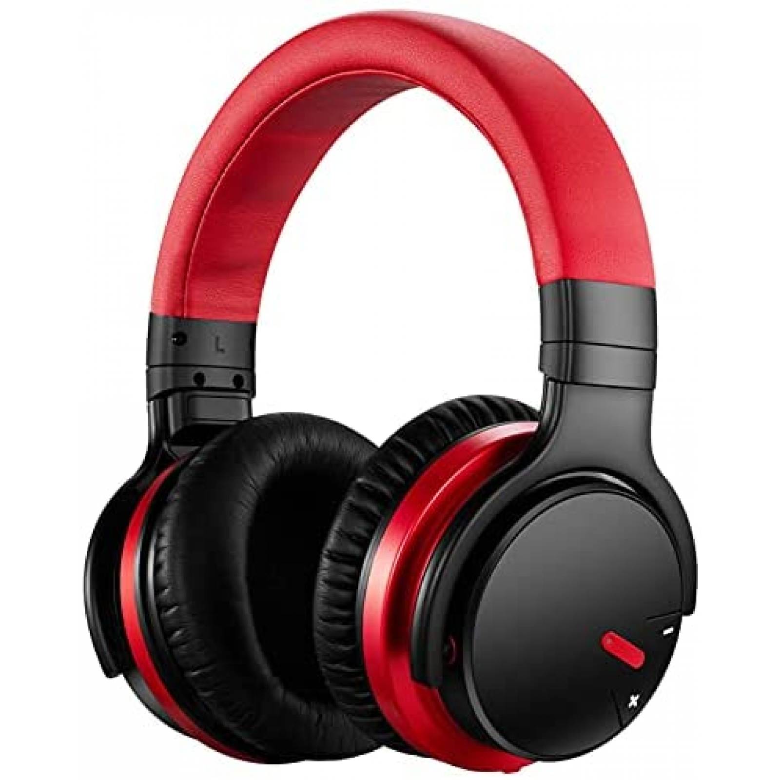 Audifonos Bluetooth MOVSSOU E7 de 30H de Carga Rojo Negro