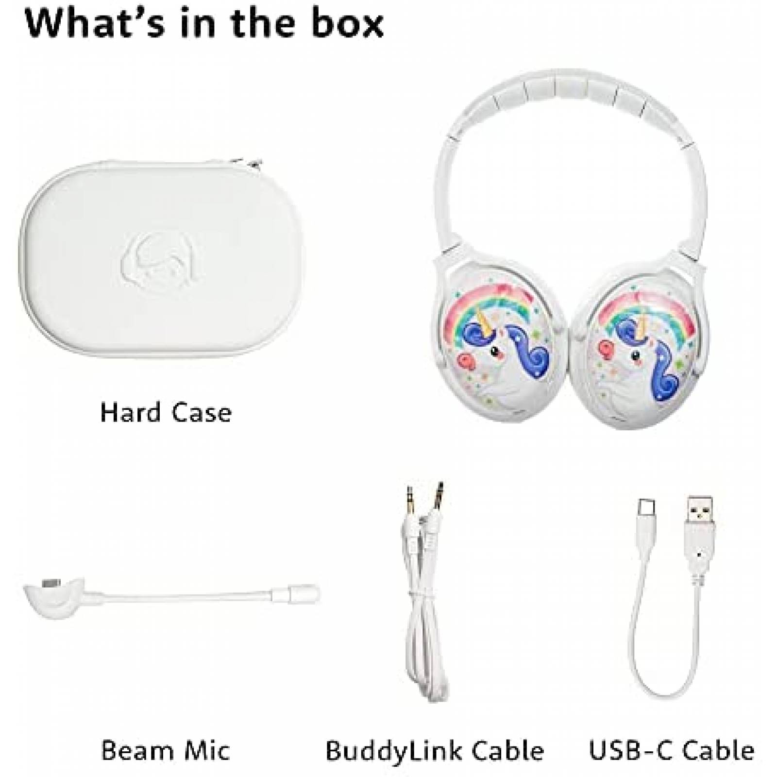 Auriculares ONANOFF Bluetooth con microfono plegable -Blanco