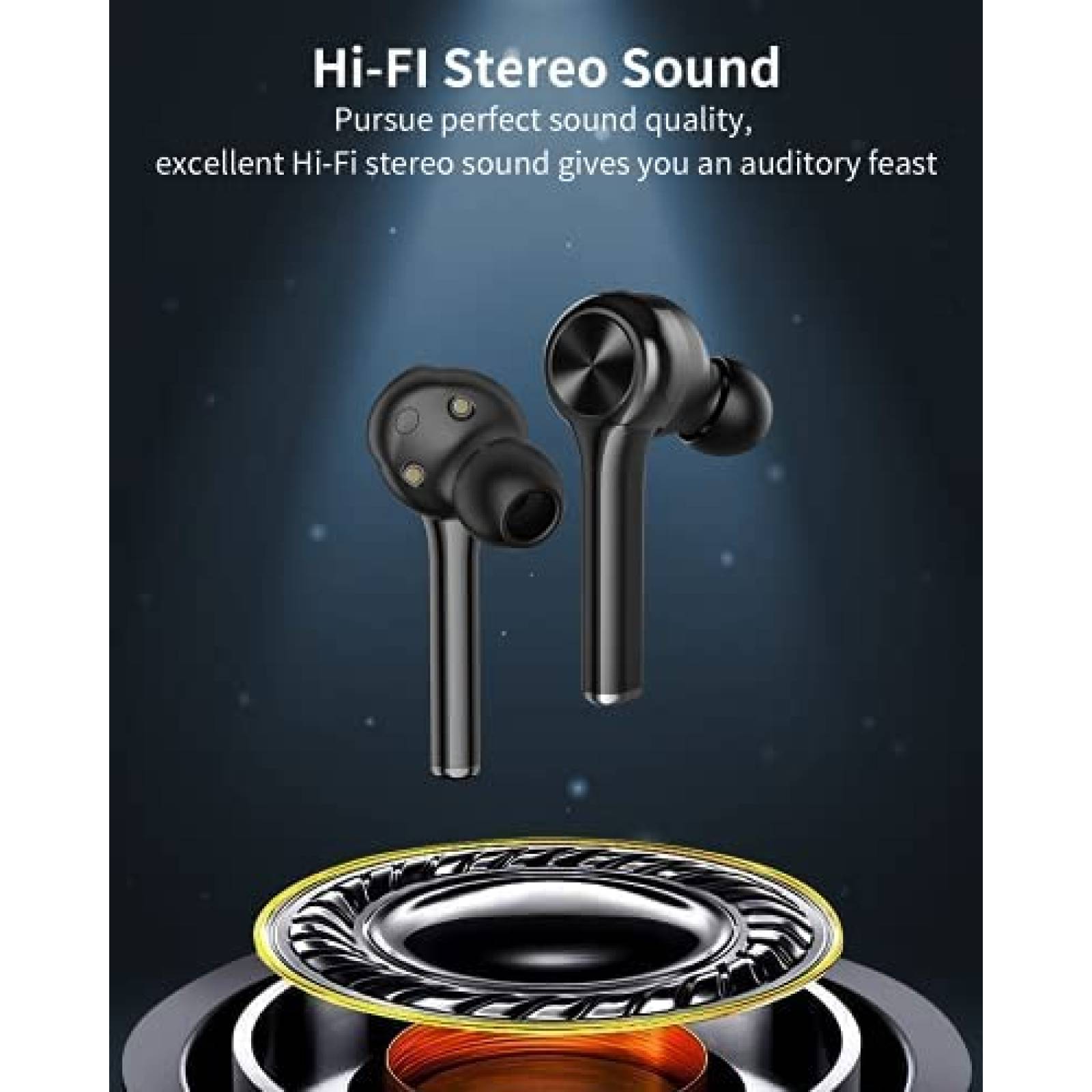 Auriculares ORYTO Cancelacion Ruido Impermeable -Gris