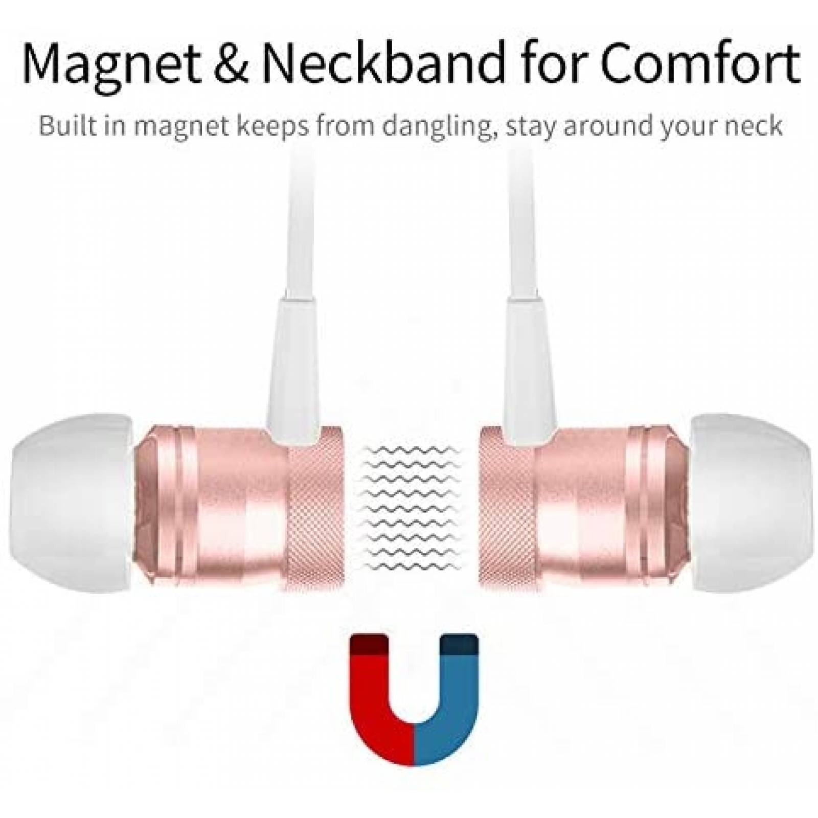 Auriculares Picun Bluetooth con microfono inalambricos -Rosa