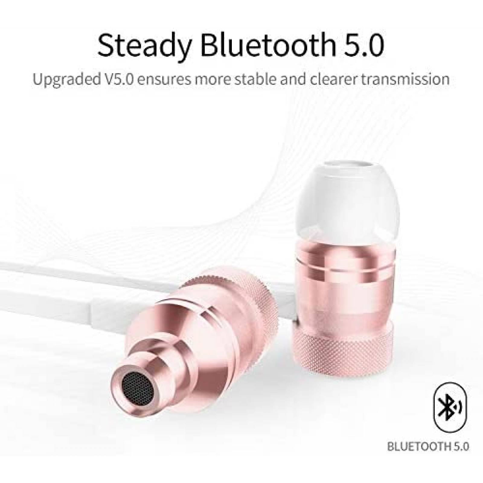 Auriculares Picun Bluetooth con microfono inalambricos -Rosa