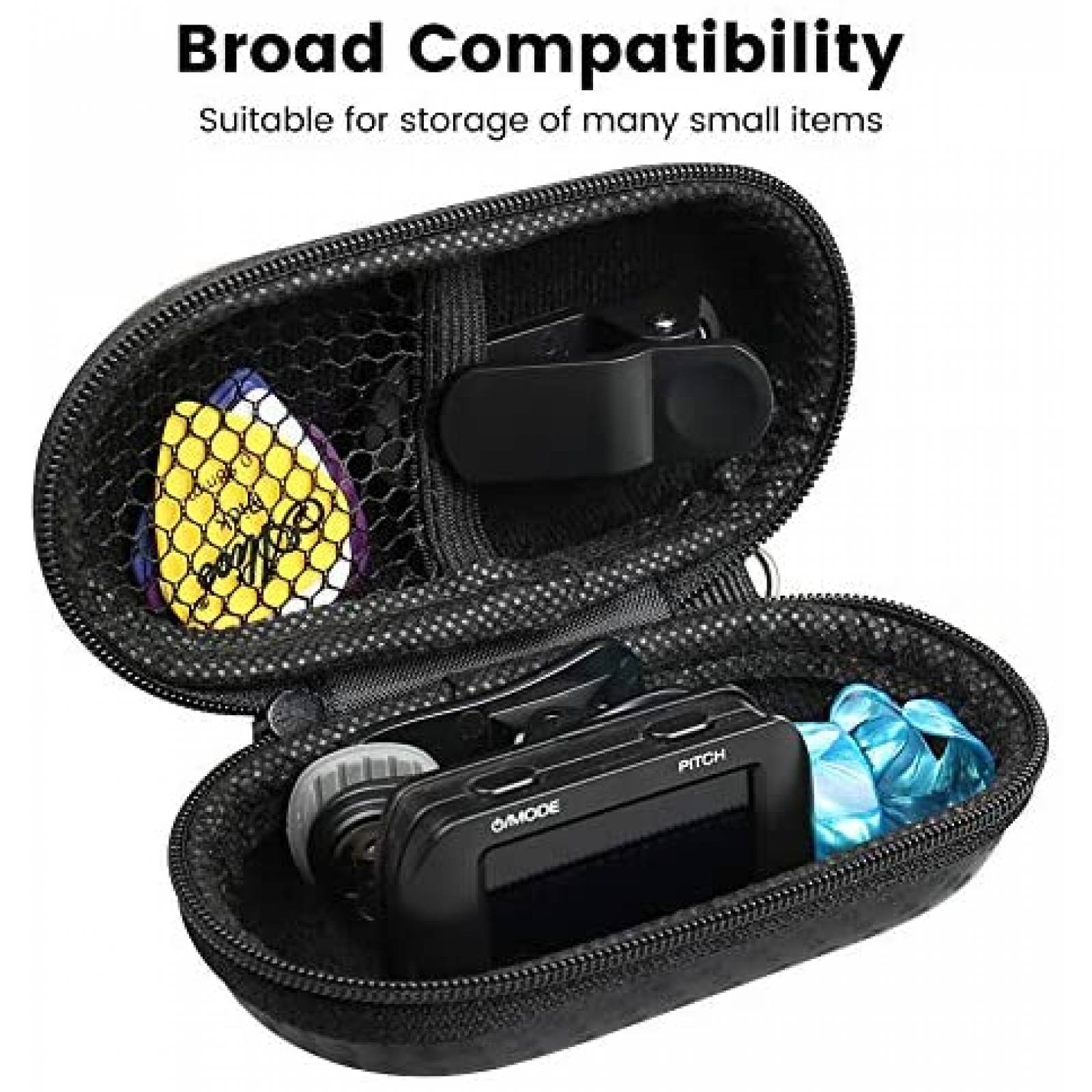 Estuche para auriculares RISETECH de transporte -Negro