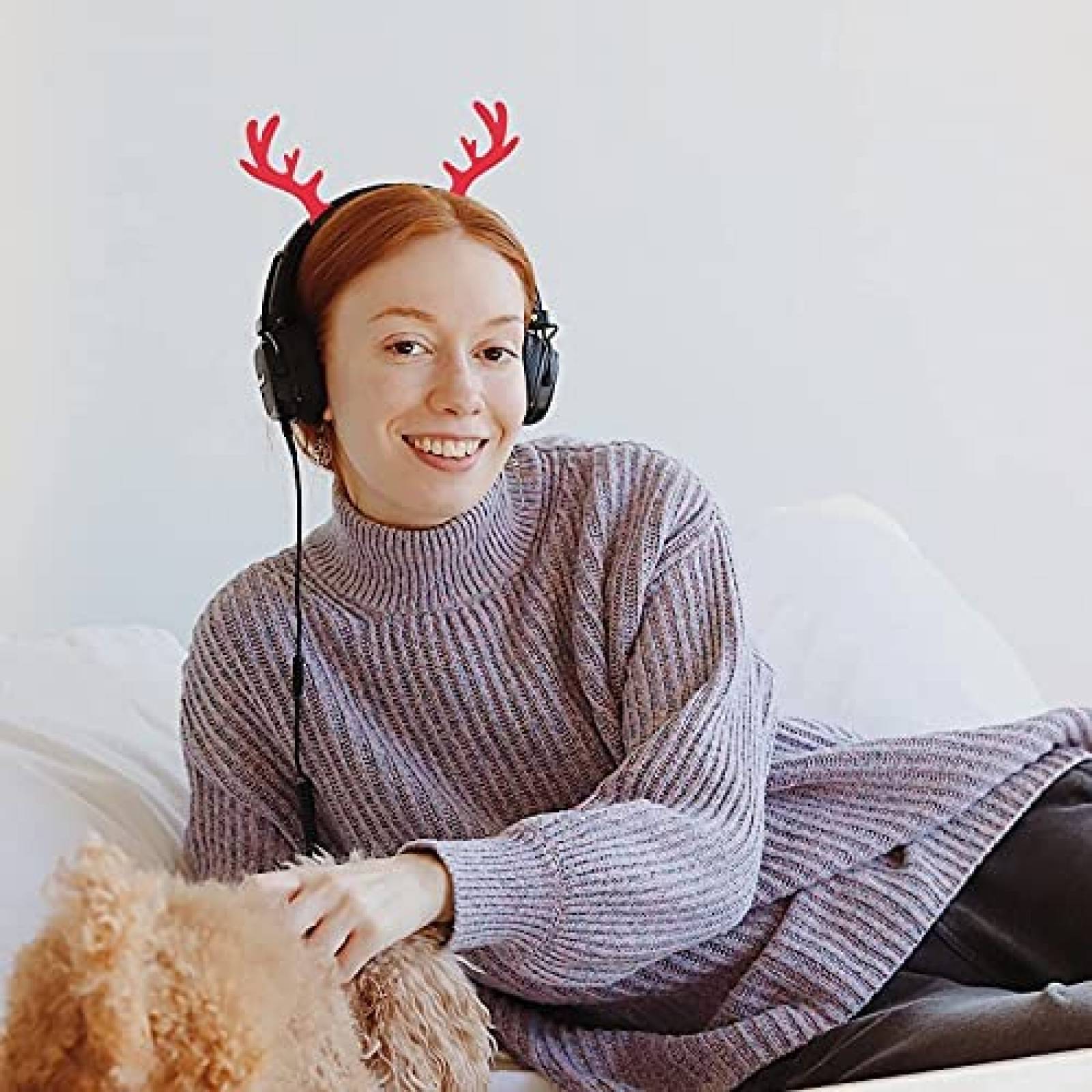 Accesorios para audifonos RUKUHOT Reno/diablo -Rojo/negro