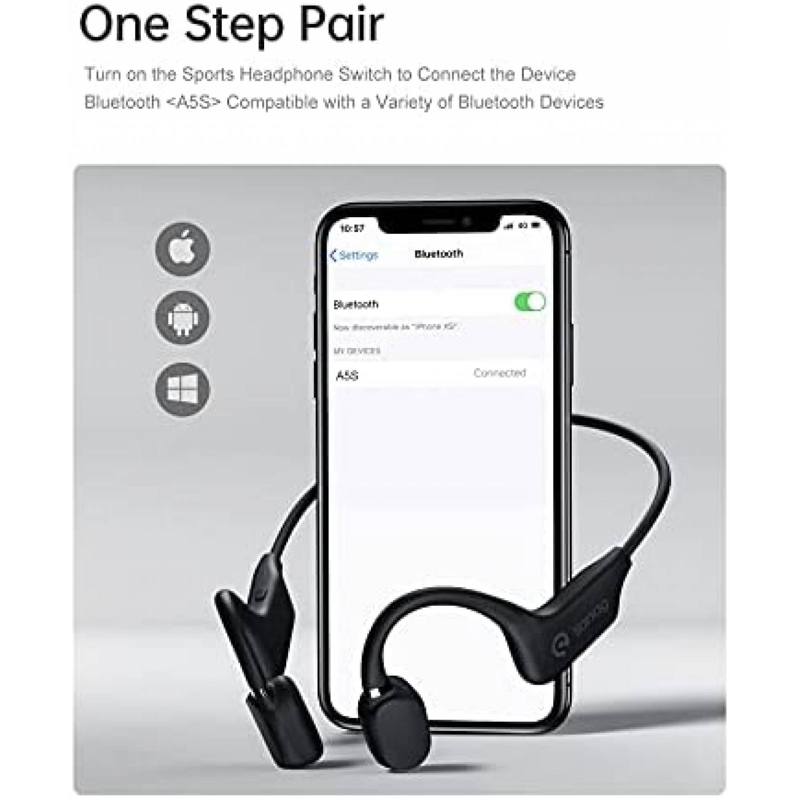 Audifonos Inalambricos Sanag Resistentes al Agua -Negro