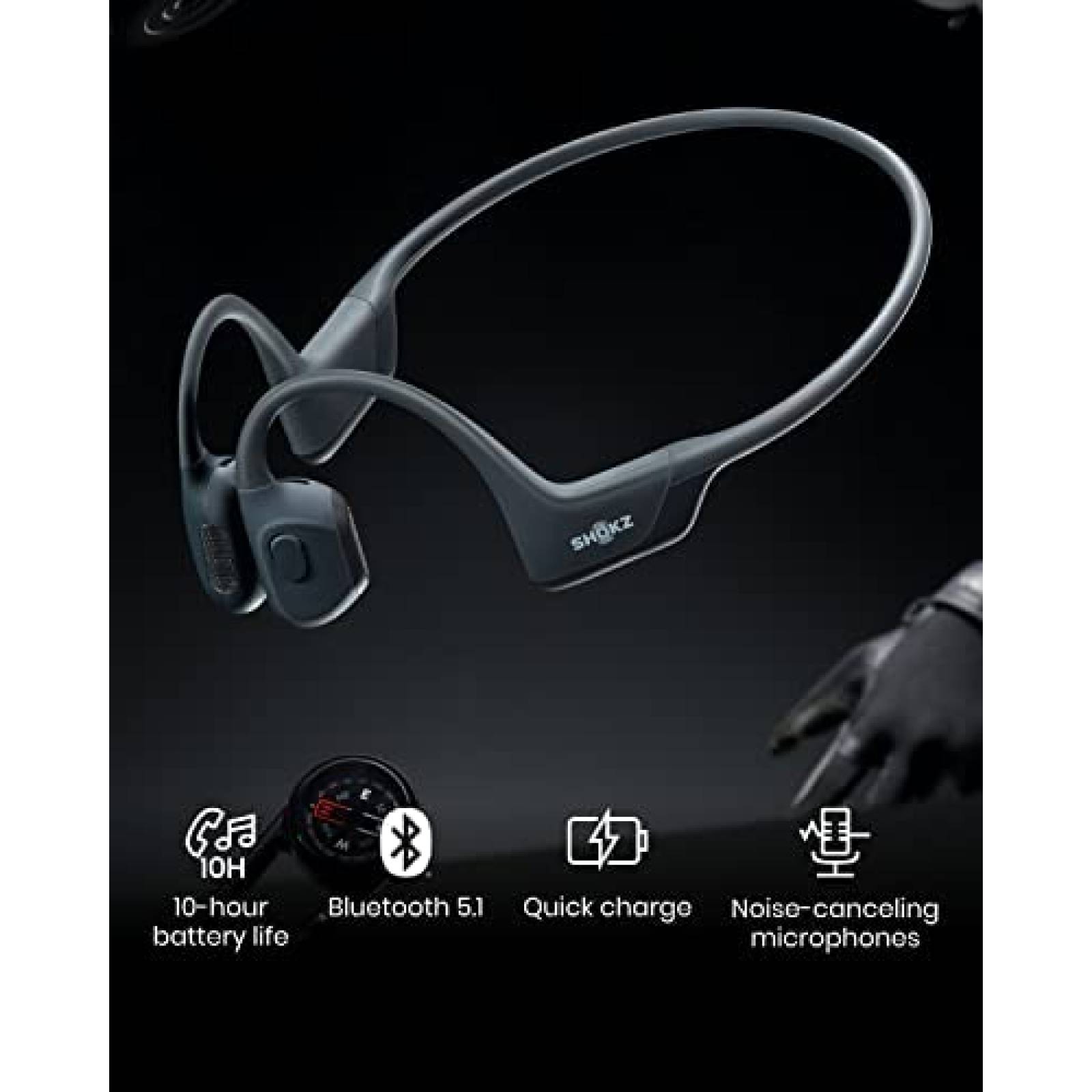 Audifonos Shokz OpenRun Pro Conduccion Hueso -Negro