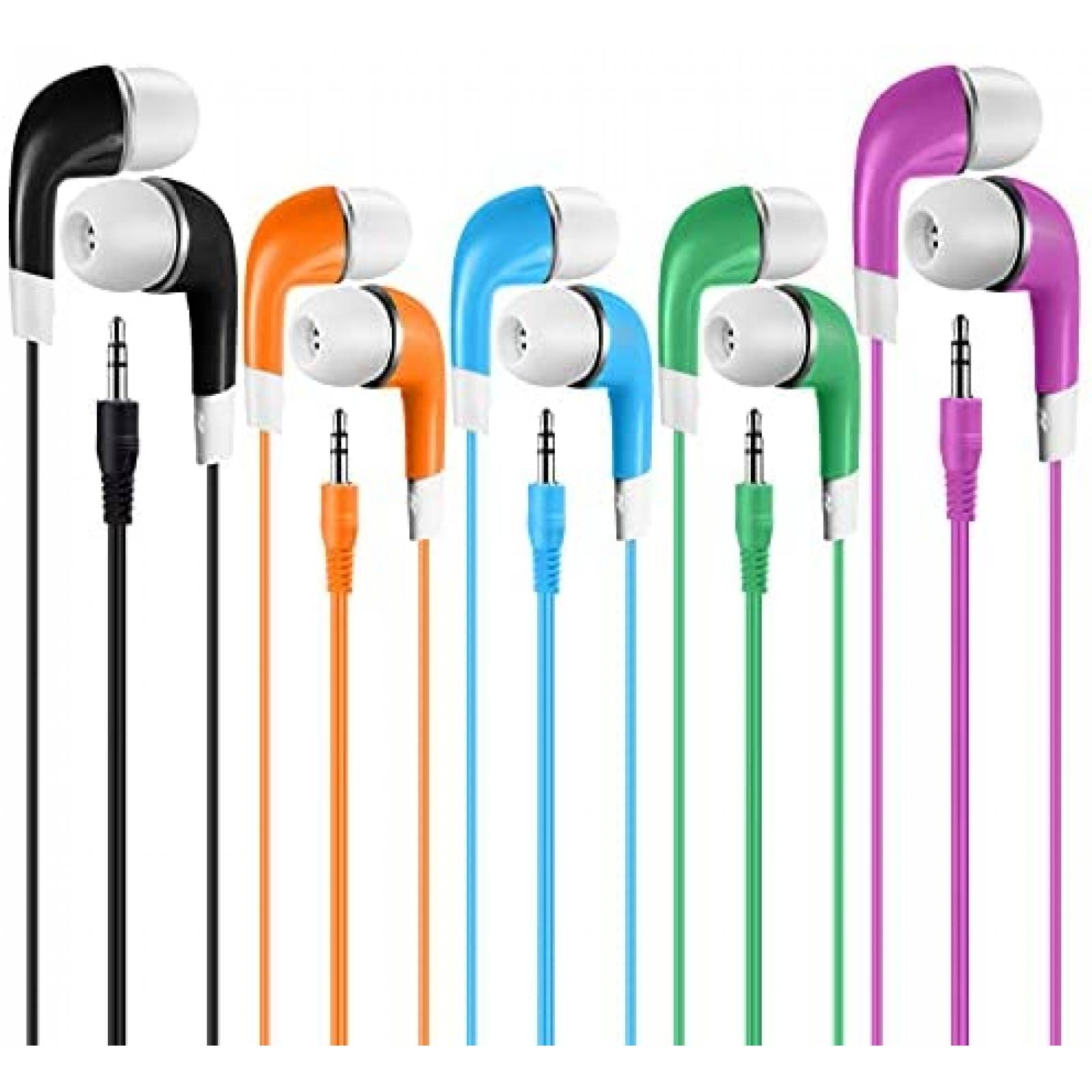 Audífonos alámbricos de colores