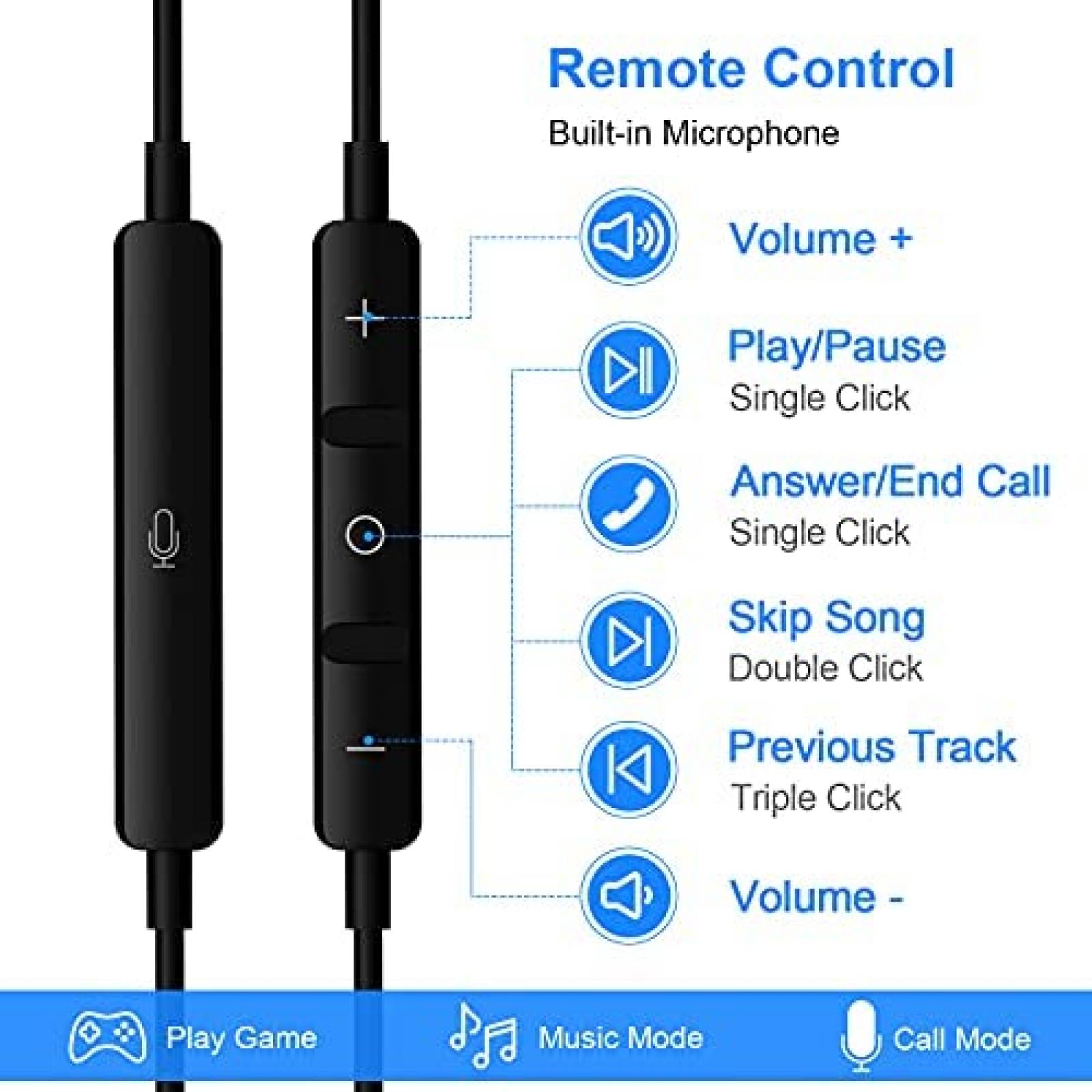 Audifonos TITACUTE de Conector USB-C Incluye Estuche -Negro