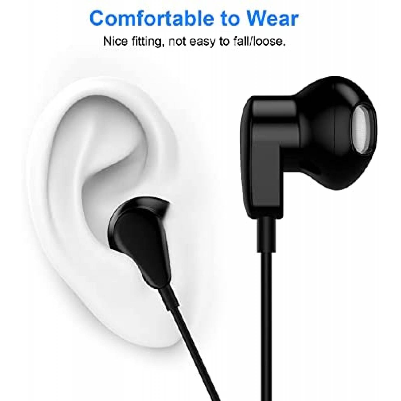 Audifonos TITACUTE de Conector USB-C Incluye Estuche -Negro