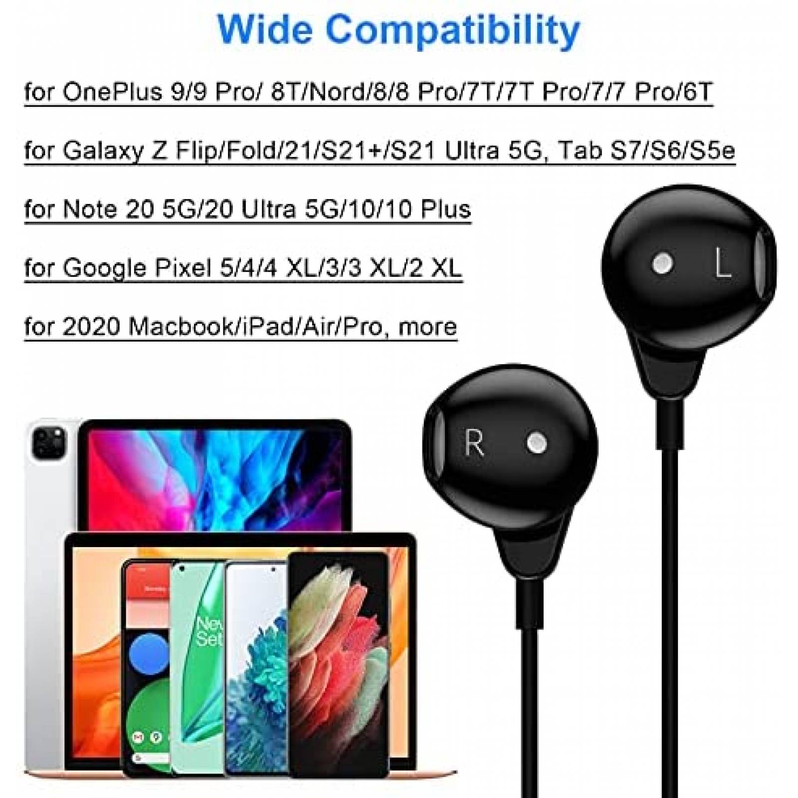 Audifonos TITACUTE de Conector USB-C Incluye Estuche -Negro