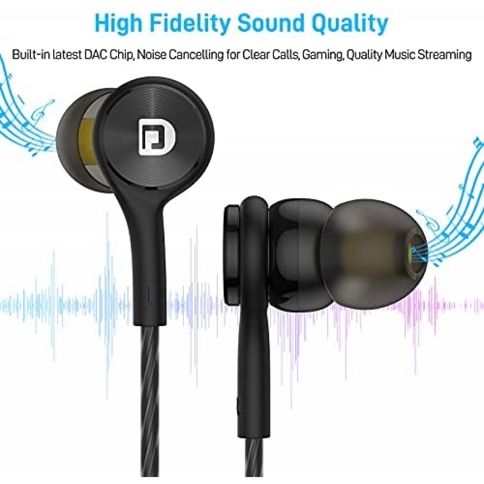 Audifonos TITACUTE USB tipo C para Galaxy S21 S20 FE -Negro