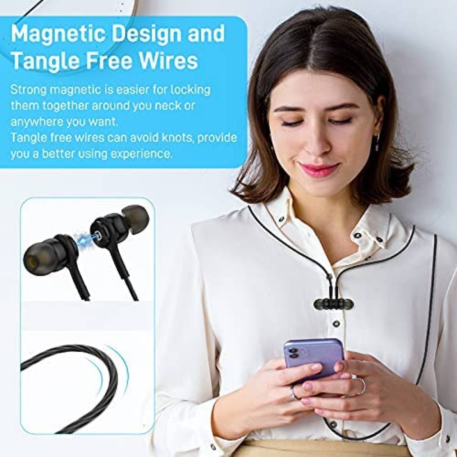 Audifonos TITACUTE USB tipo C para Galaxy S21 S20 FE -Negro