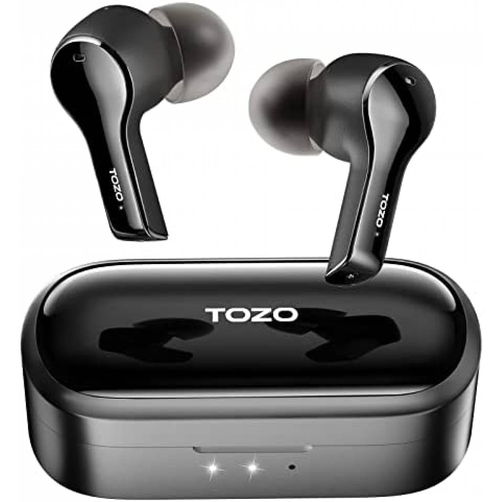 Audifonos Bluetooth TOZO T9 con Estuche Cargador -Negro