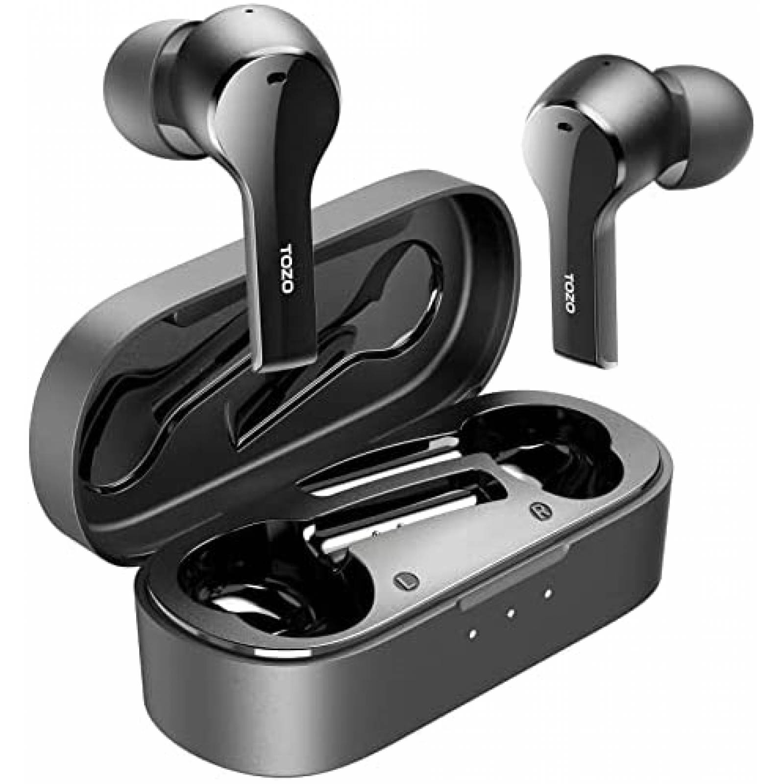 Audifonos Bluetooth TOZO T9 con Estuche Cargador -Negro