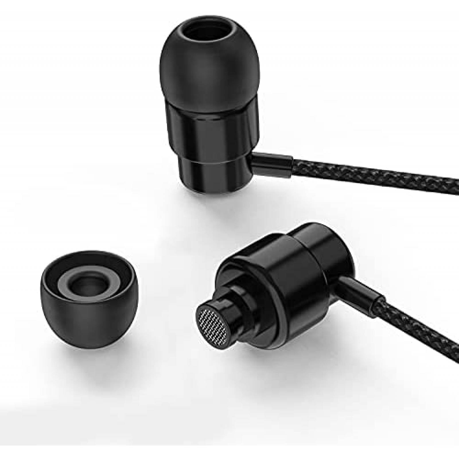 Auriculares ULIX con cable y microfono antienredos -Negro