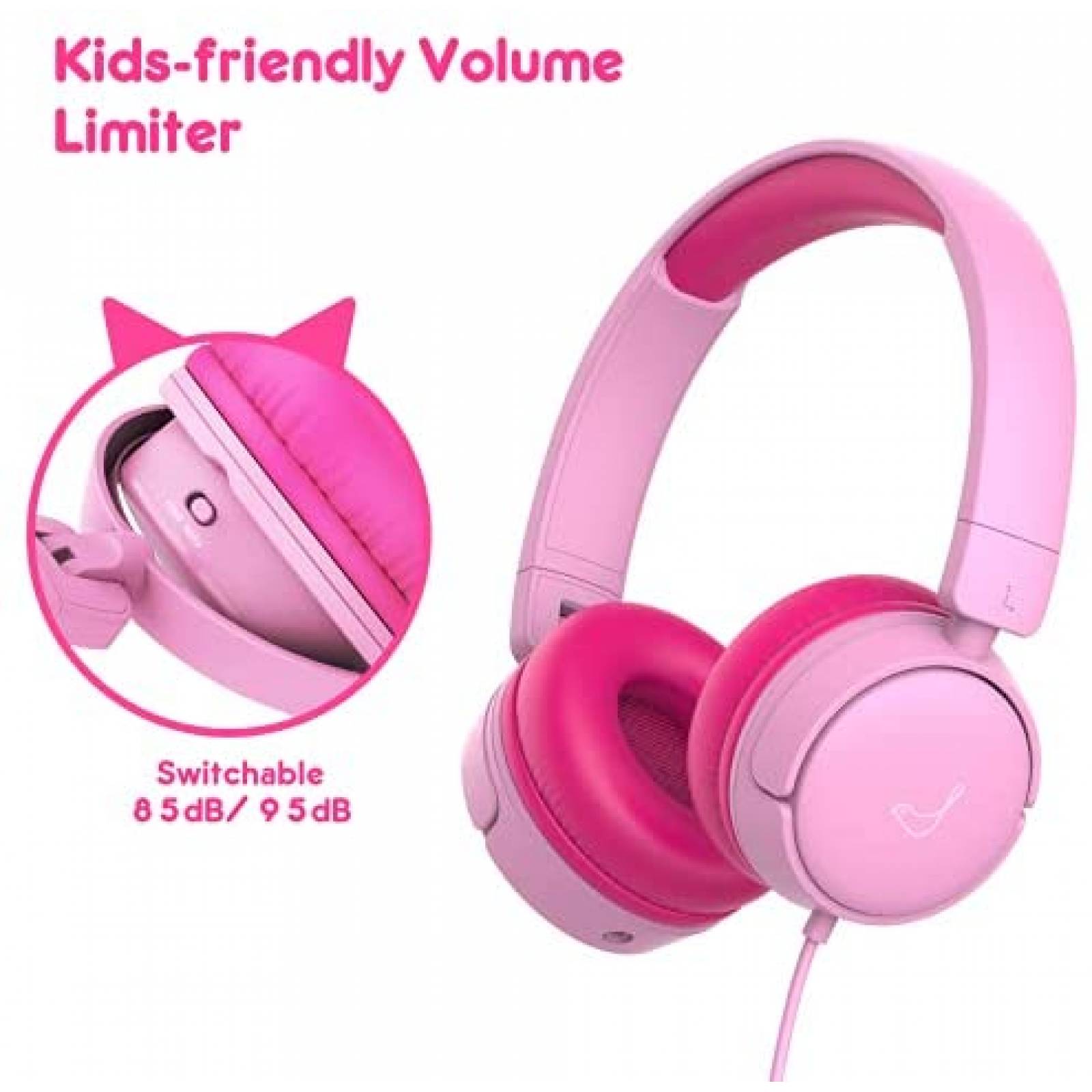Auriculares vinamass para nios con limitador de volumen