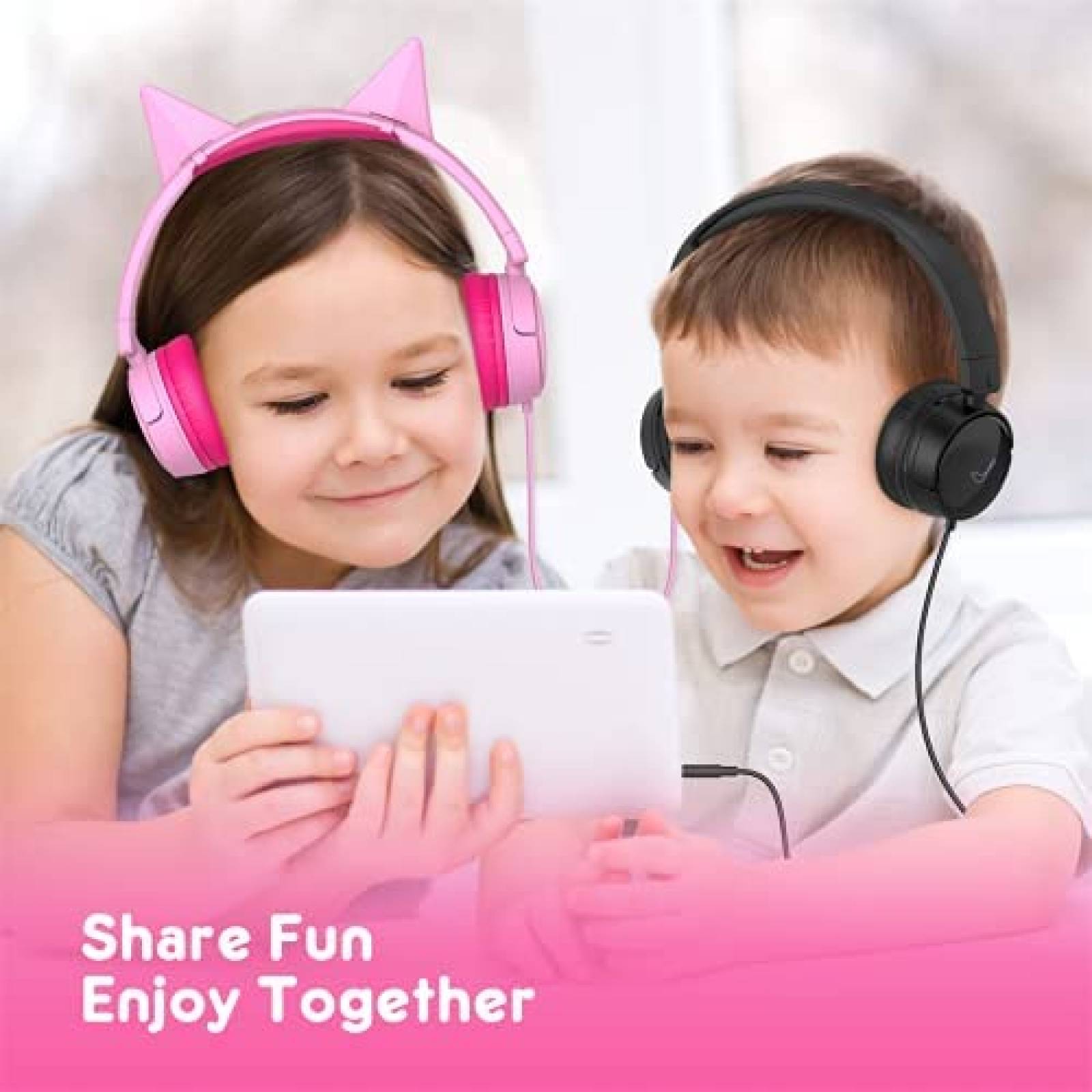Auriculares vinamass para nios con limitador de volumen