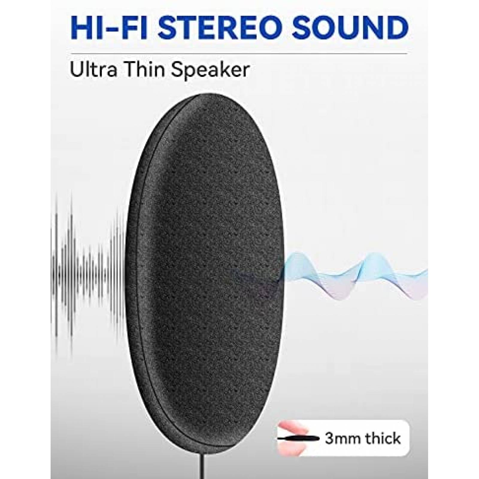 Antifaz Dormir WATOTGAFER 3D Bluetooth Lavable -Azul