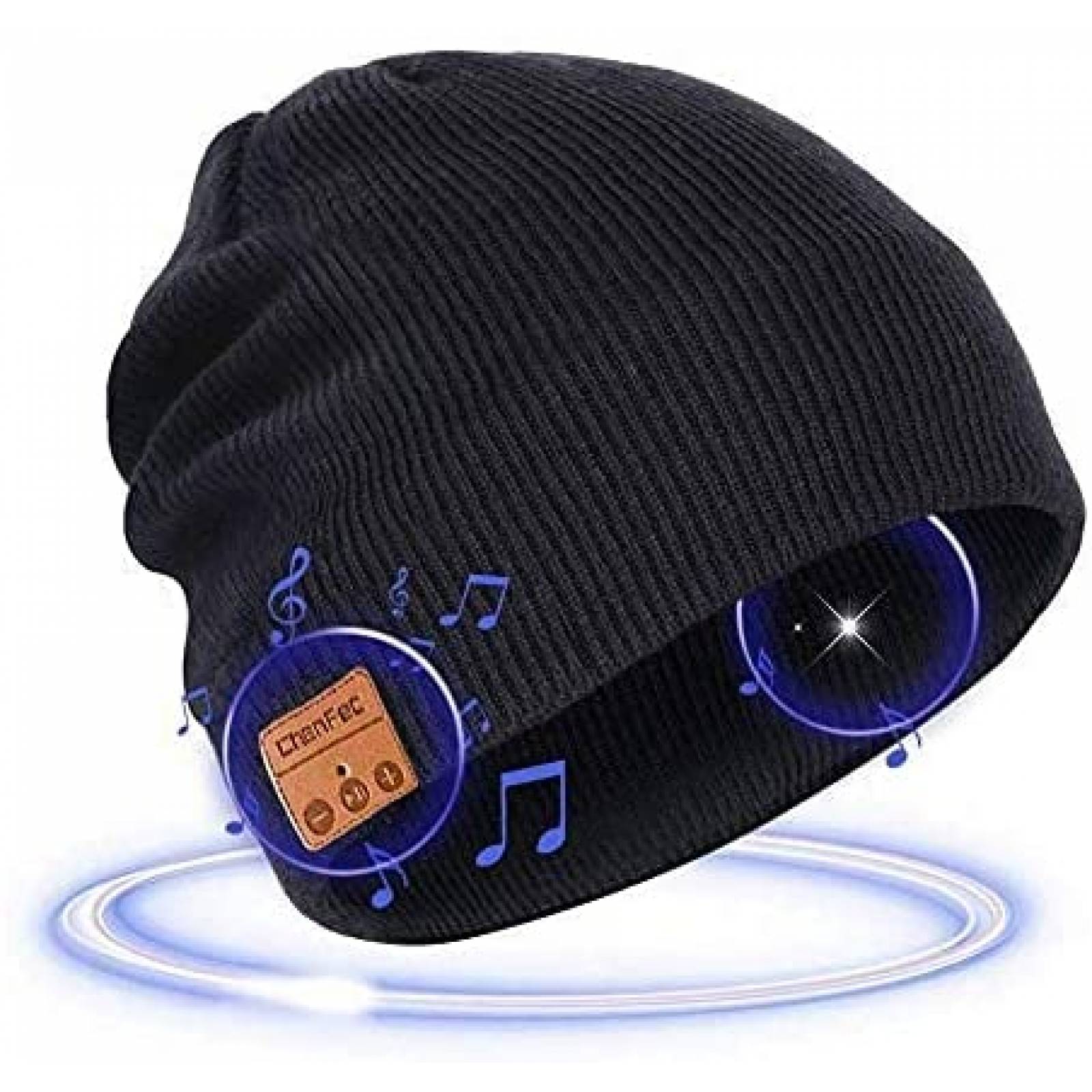 Gorro con Bluetooth CCHKFEI para Escuchar Musica -Negro