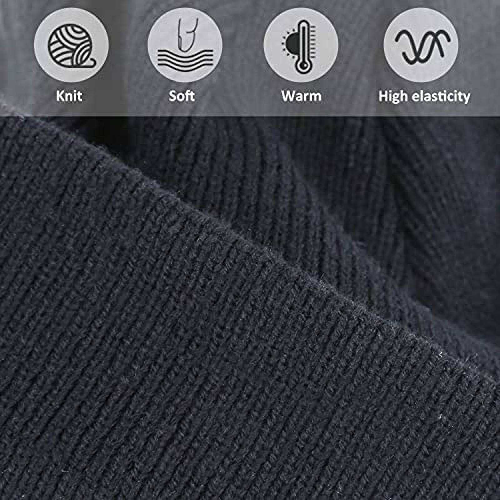 Gorro con Bluetooth CCHKFEI para Escuchar Musica -Negro