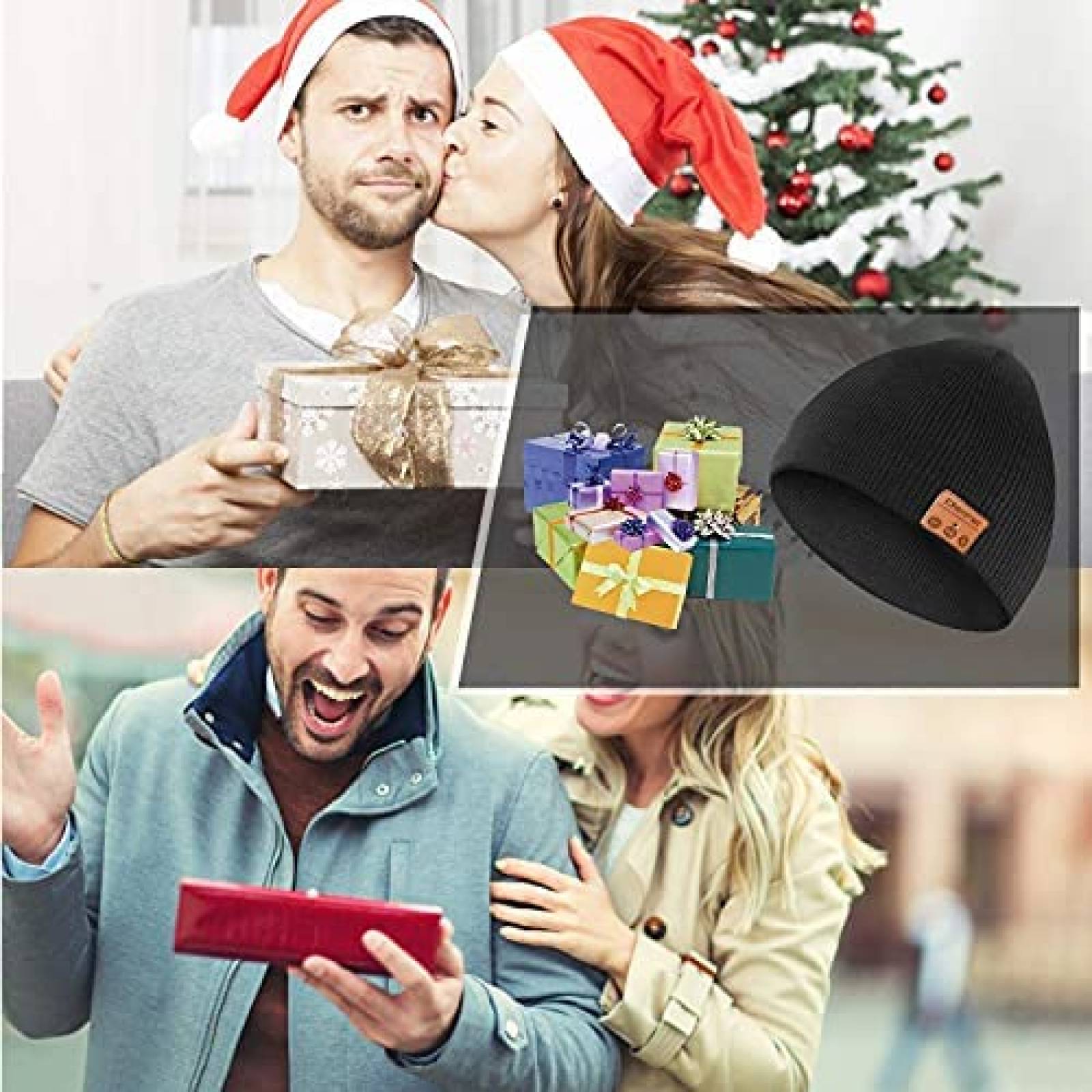 Gorro con Bluetooth CCHKFEI para Escuchar Musica -Negro