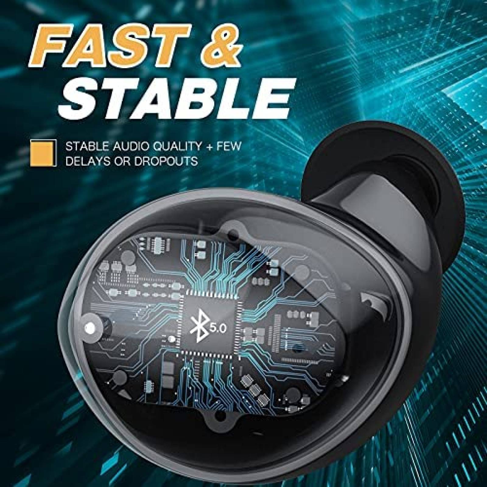 Audifonos inalambricos F FINDZON contra agua -Negro