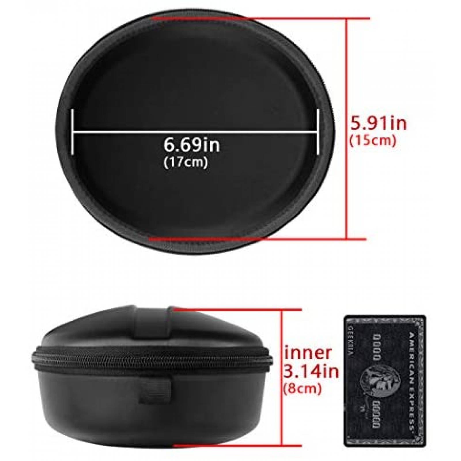 Estuche Geekria para Audifonos con Bolsillo para Cable