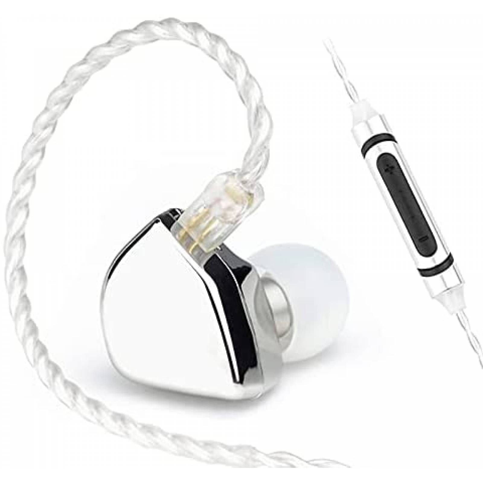 Audifonos alambricos H HIFIHEAR Hzsound microfono -Plateado