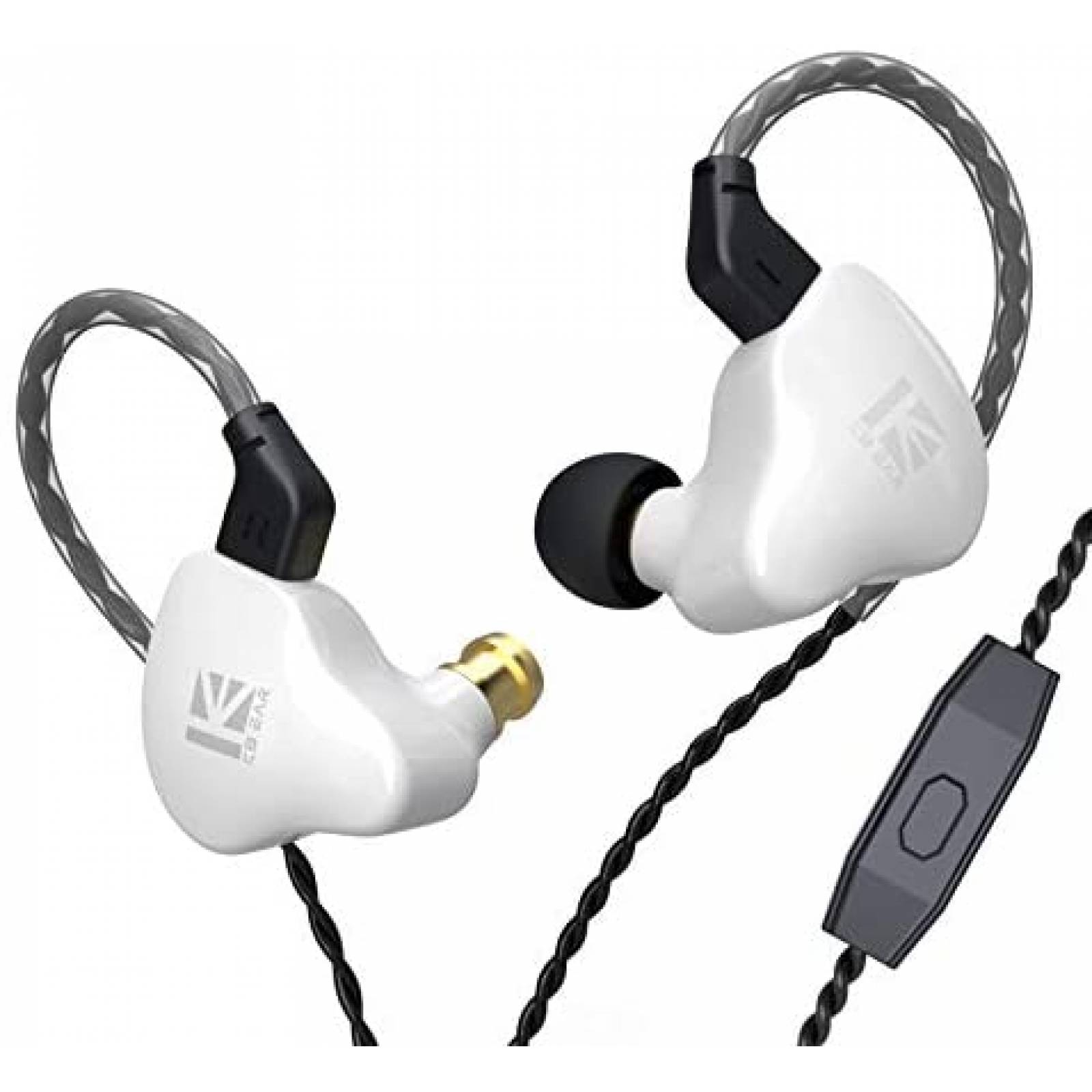 Auriculares HIFIHEAR KBear KS1 Hifi con Microfono -Blanco
