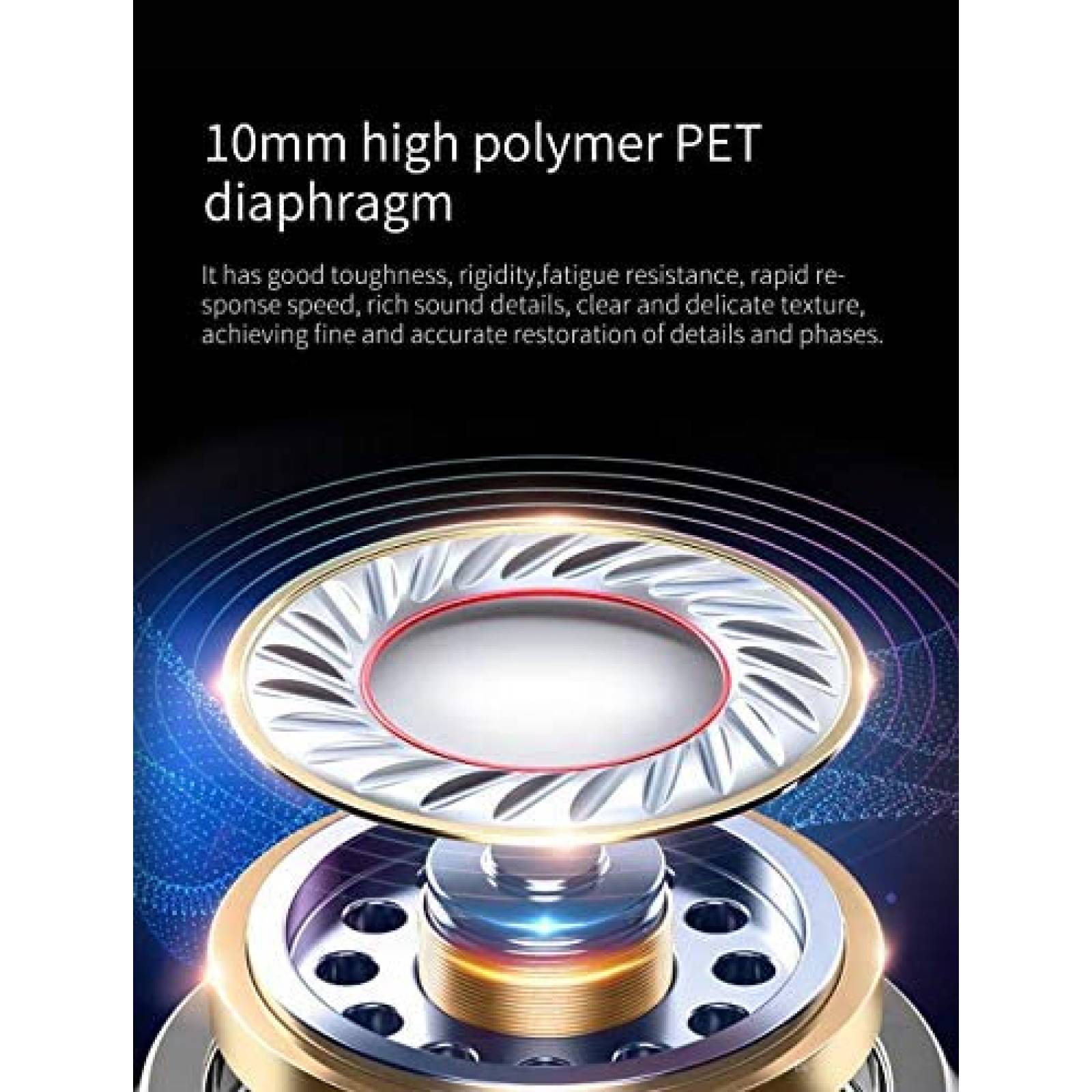 Auriculares HIFIHEAR KBear KS1 Hifi con Microfono -Blanco