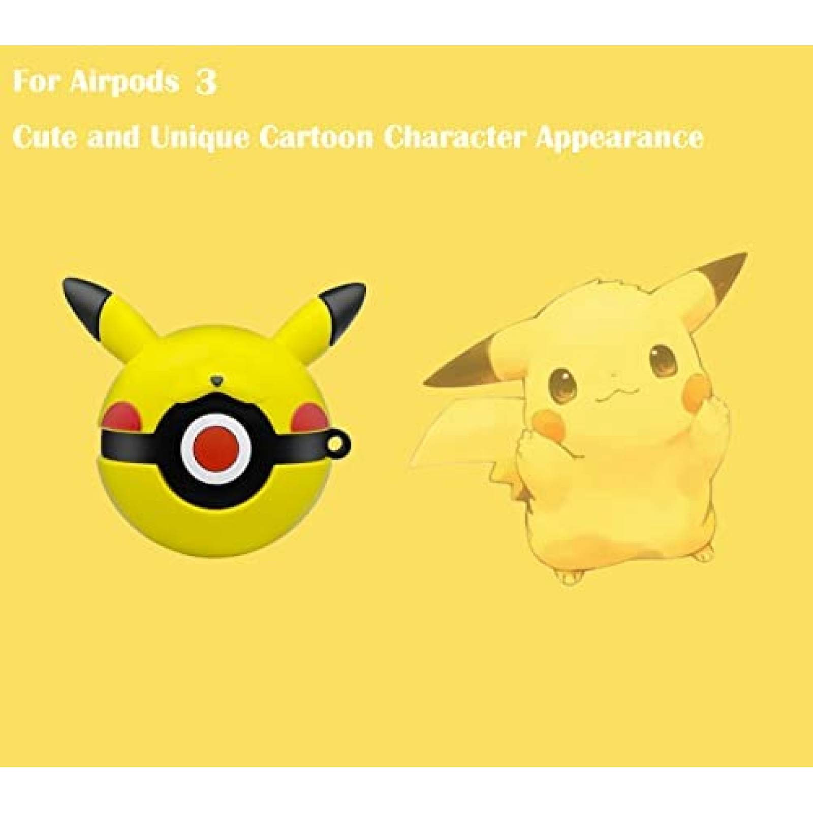 Funda KCY Technology Pikachu Compatible Con Airpod 1 y 2
