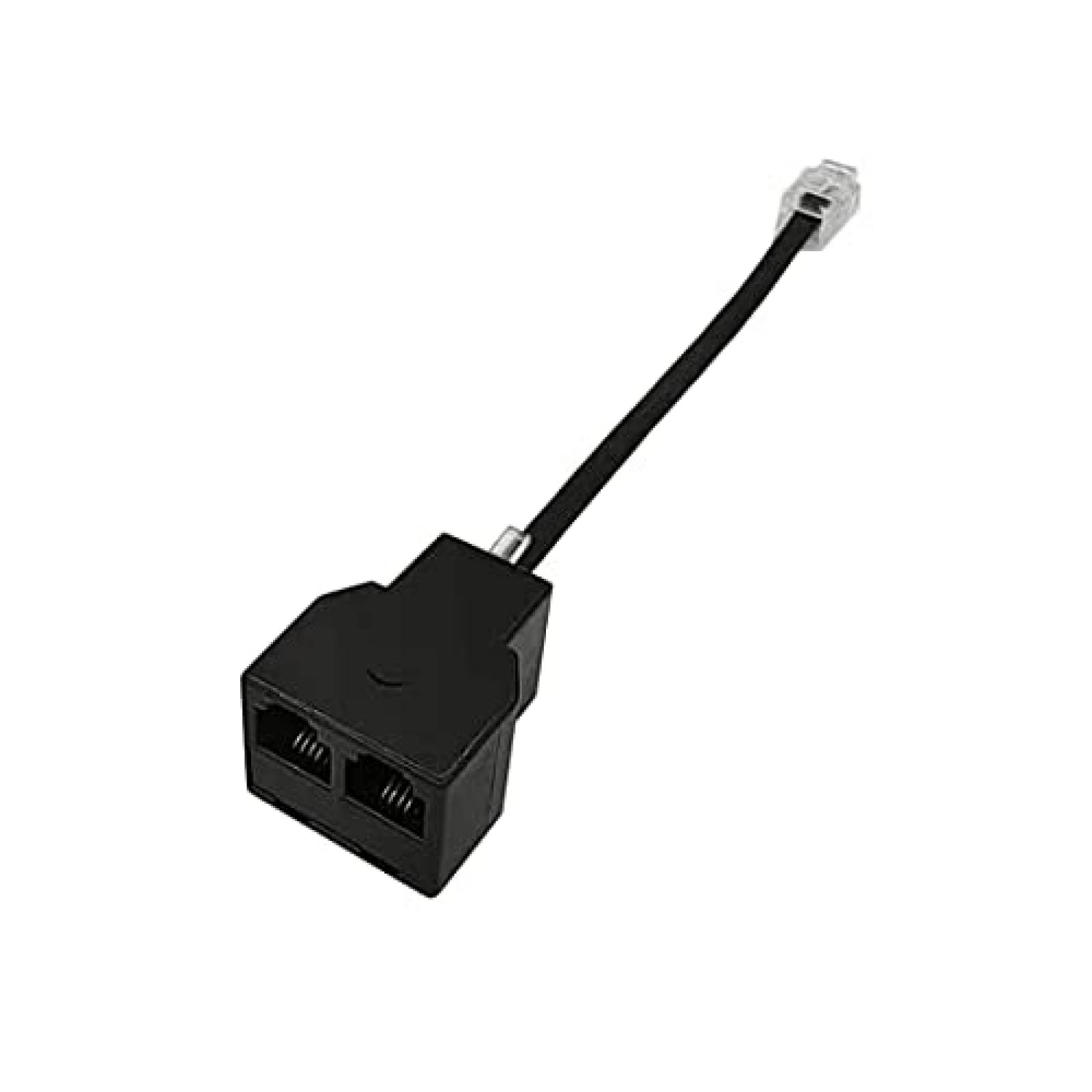 Divisor Linea Telefonica KEKANIU Uno en Dos RJ11 6P4C -Negro