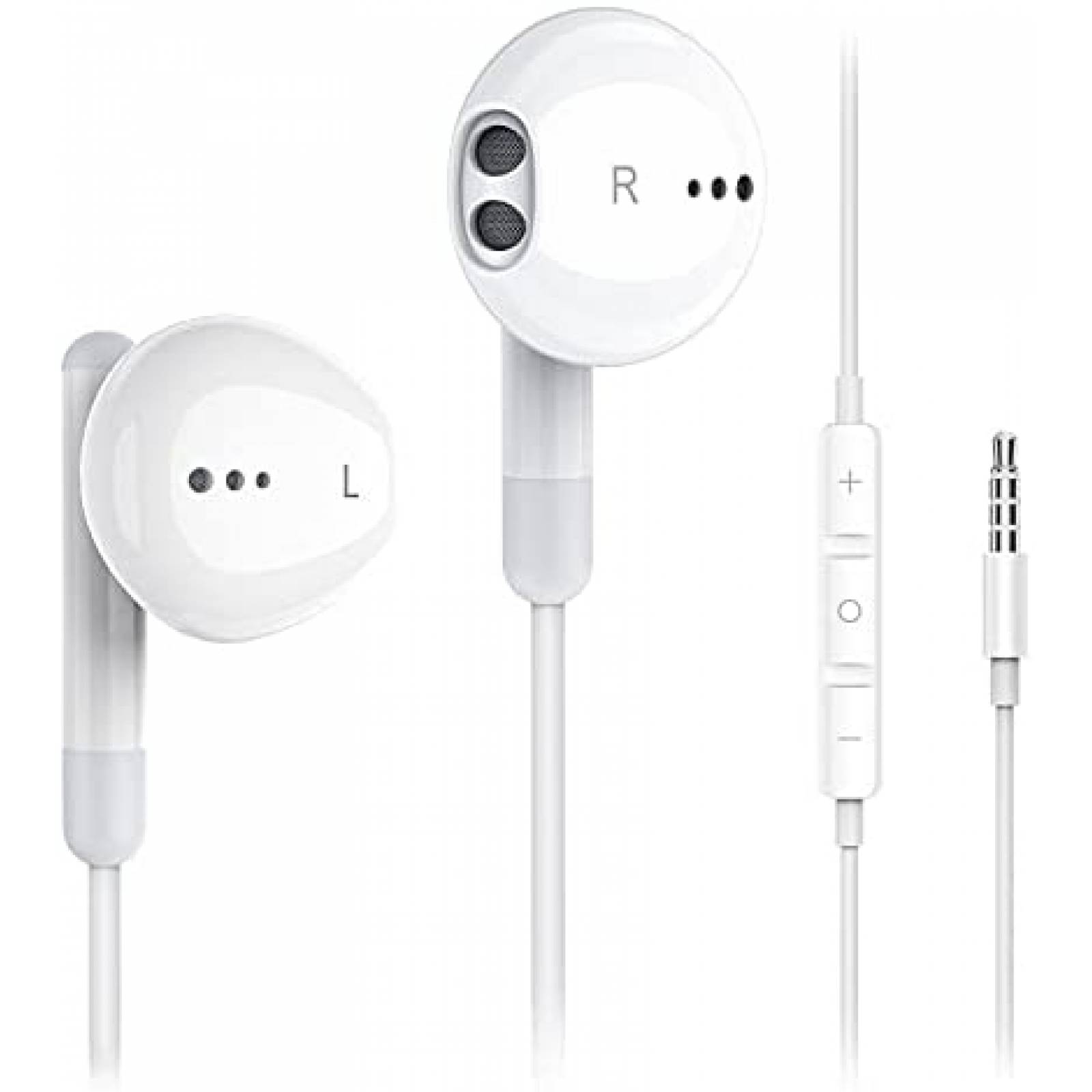 Auriculares Kimwood 3.5mm Cable Con Microfono -Blanco