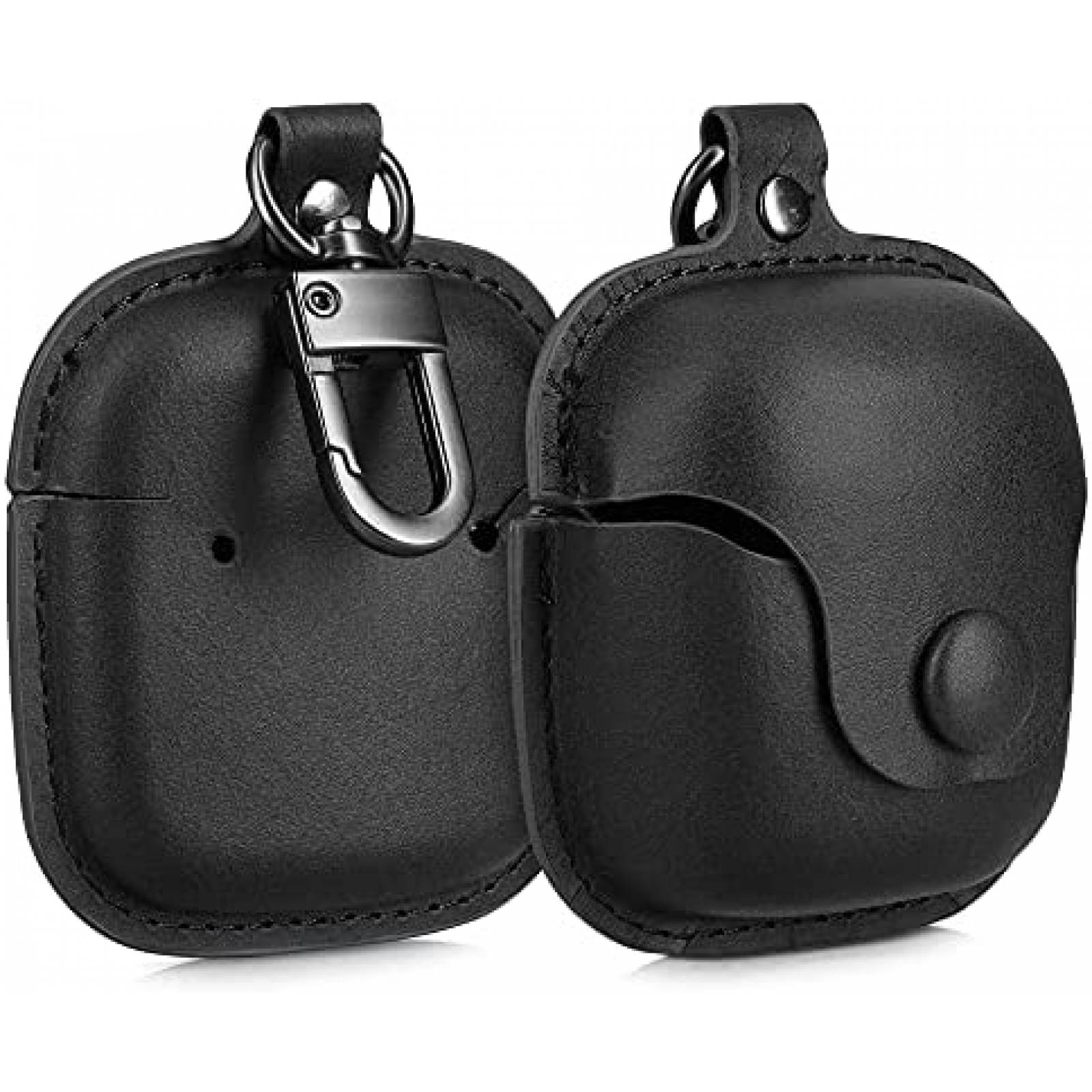 Funda de Piel kwmobile para Audifonos JBL Tune 220TWS -Negro