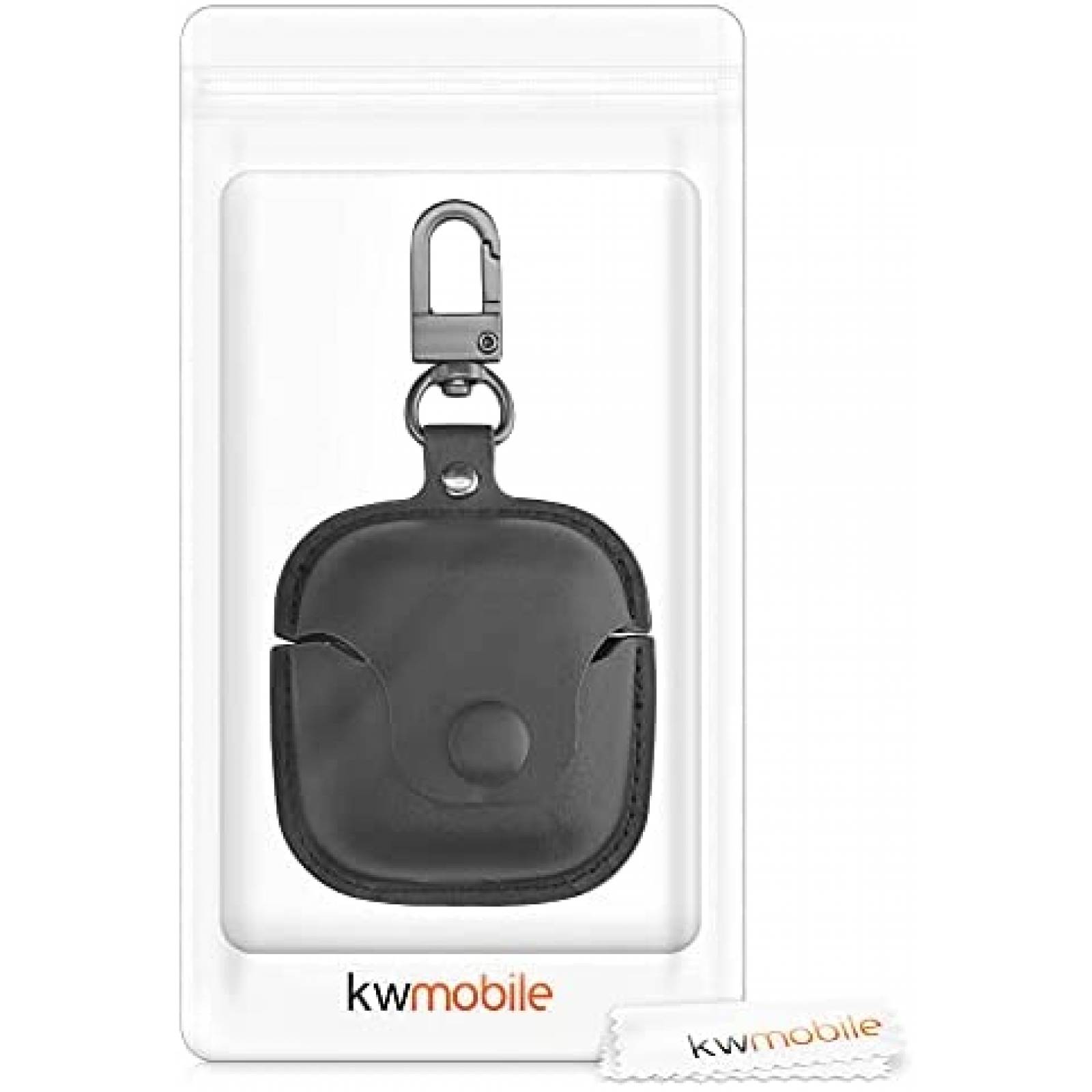Funda de Piel kwmobile para Audifonos JBL Tune 220TWS -Negro