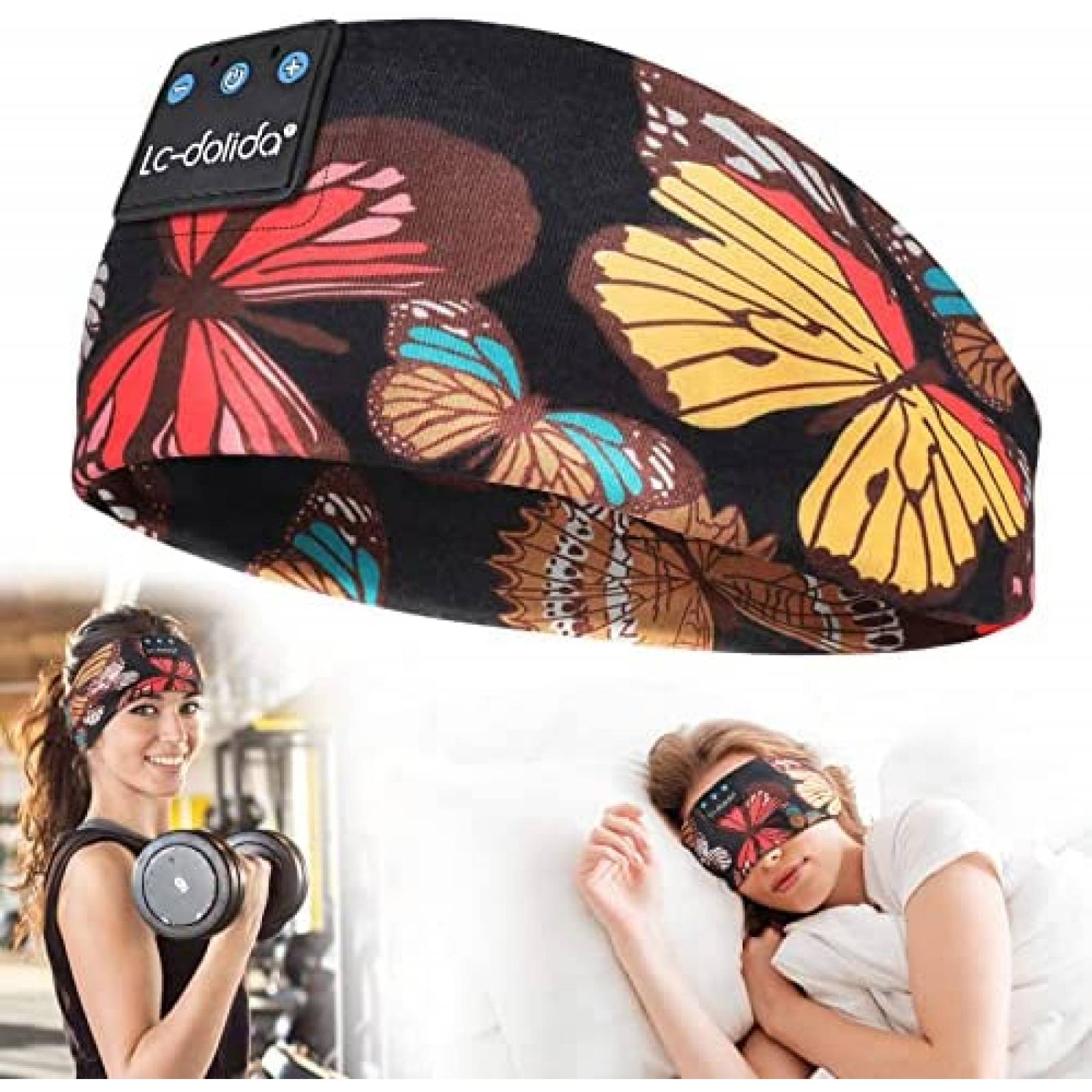 Banda de Cabeza LC-dolida con Audifonos Bluetooth -Negro