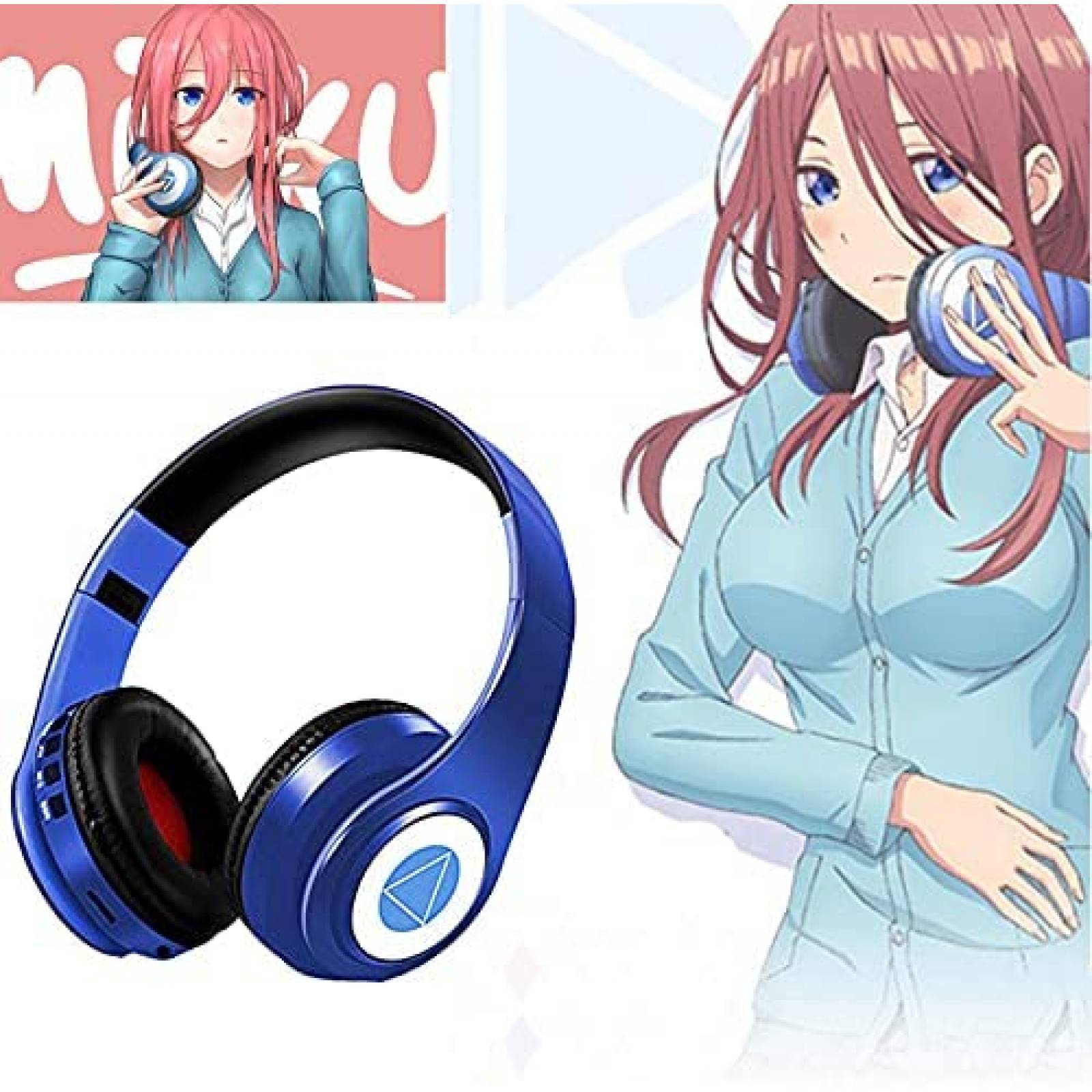 Audifonos de Diadema LFGKeng Nakano Miku Bluetooth -Azul