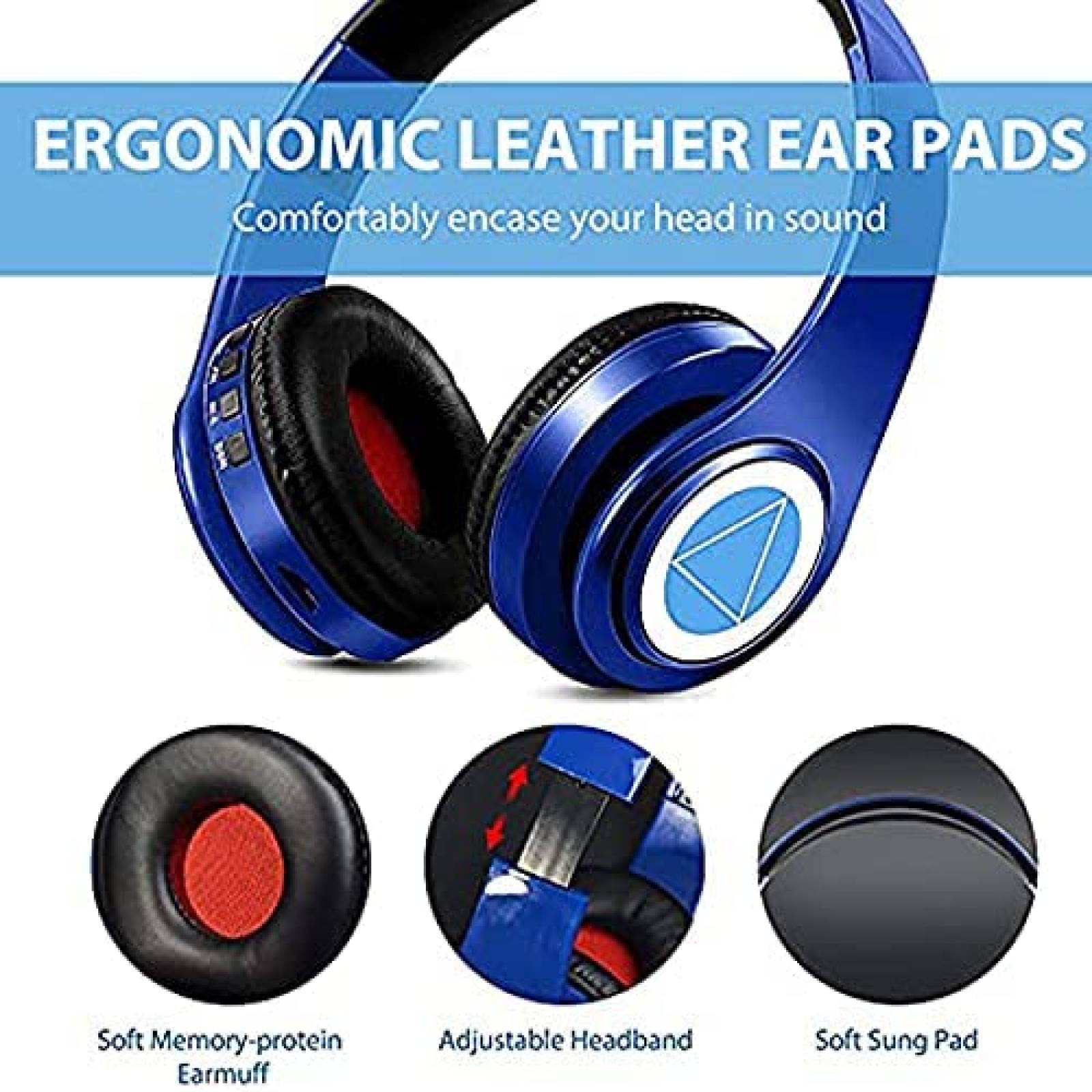 Audifonos de Diadema LFGKeng Nakano Miku Bluetooth -Azul