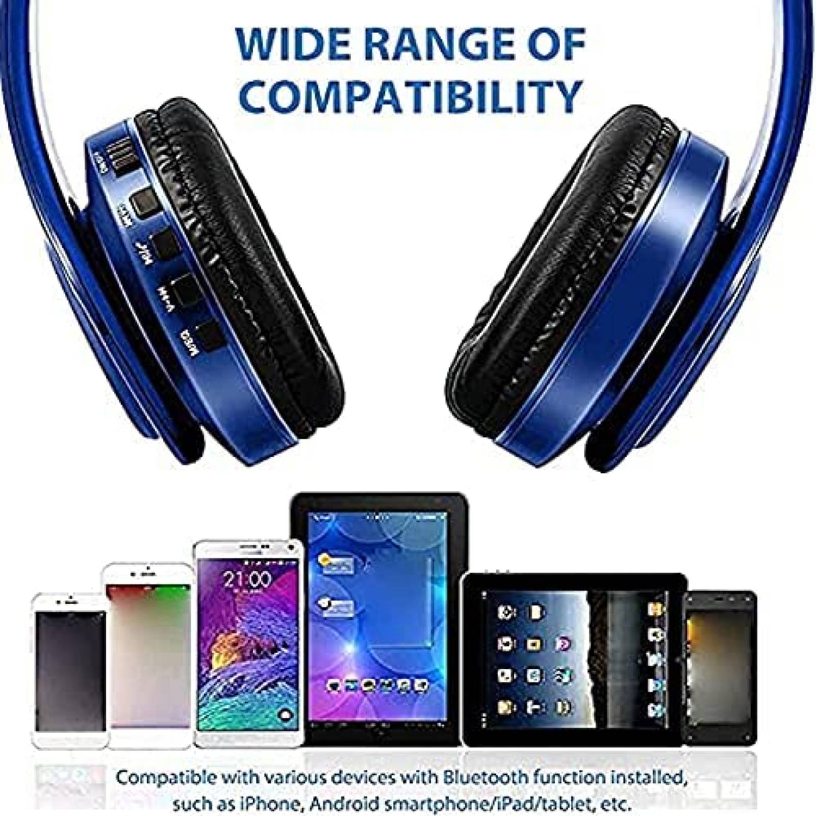 Audifonos de Diadema LFGKeng Nakano Miku Bluetooth -Azul