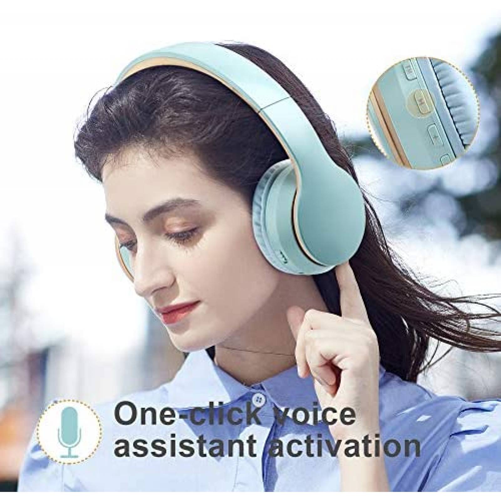 Audifonos LOBKIN Inalambricos Con Cancelacion de Ruido -Azul