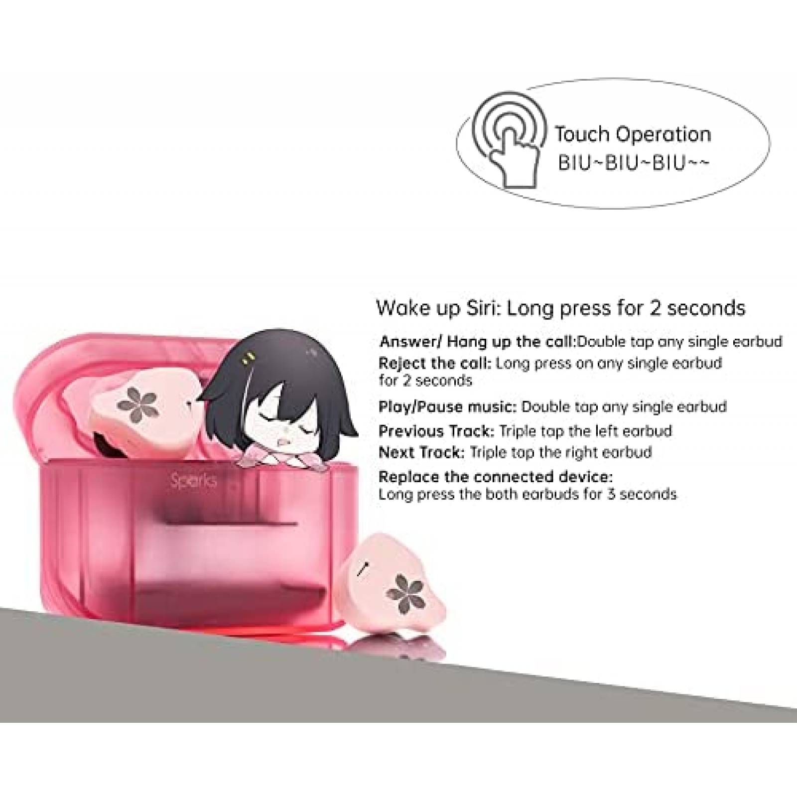 Audifonos inalambricos Moondrop Sparks TWS 5.2 APTX -Negro