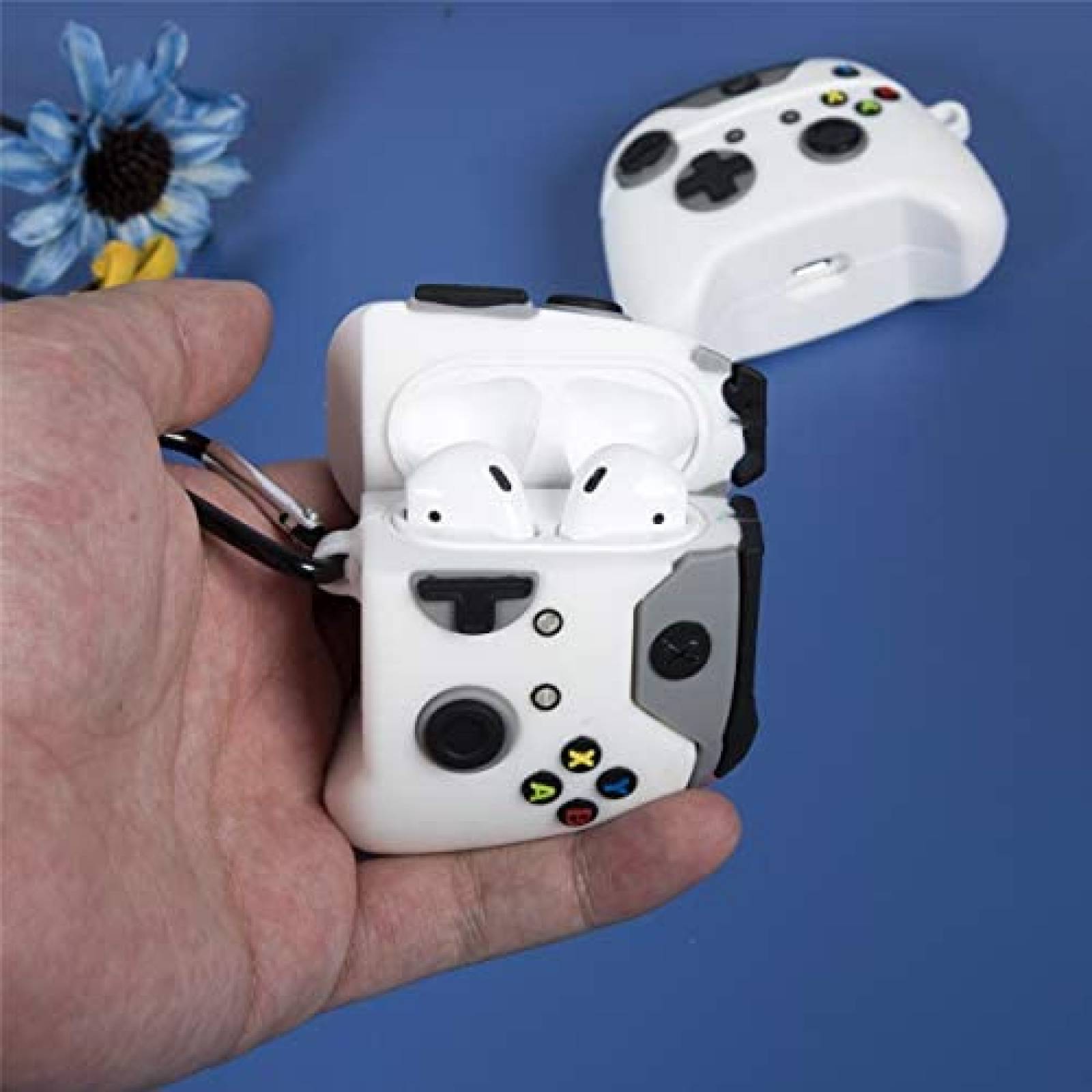 Funda Oqplog Control Compatible Con Airpod 2 y 1 -Blanco