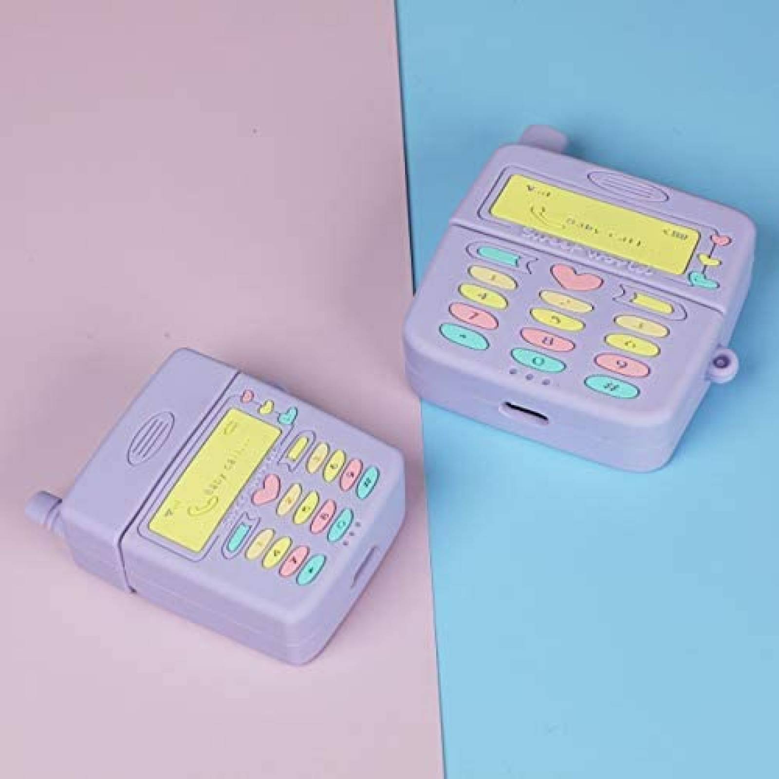 Funda para Airpod 2/1 Oqplog 3D de silicona -Morado