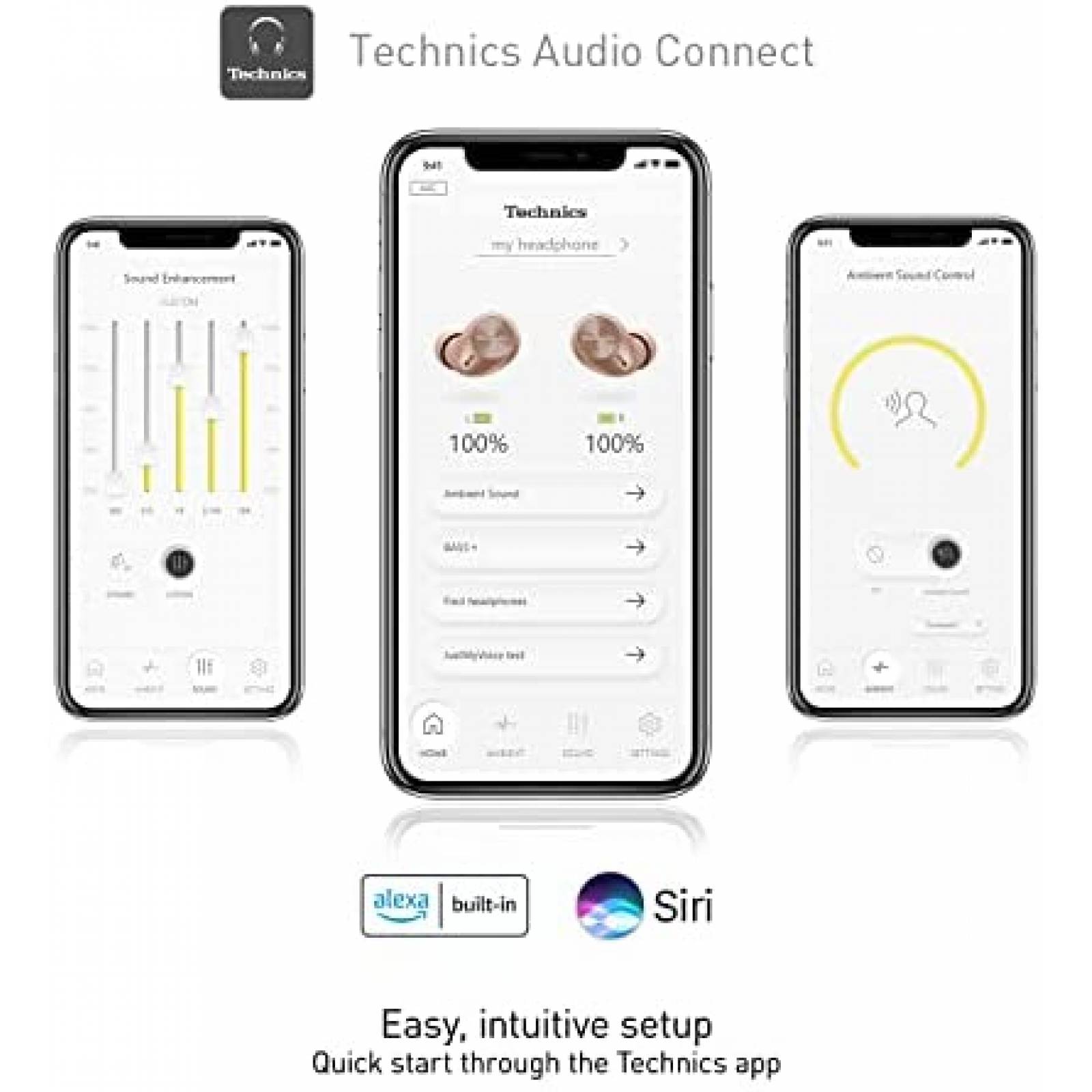 Audifonos Technics Inalambricos Bluetooth Sonido Nitido